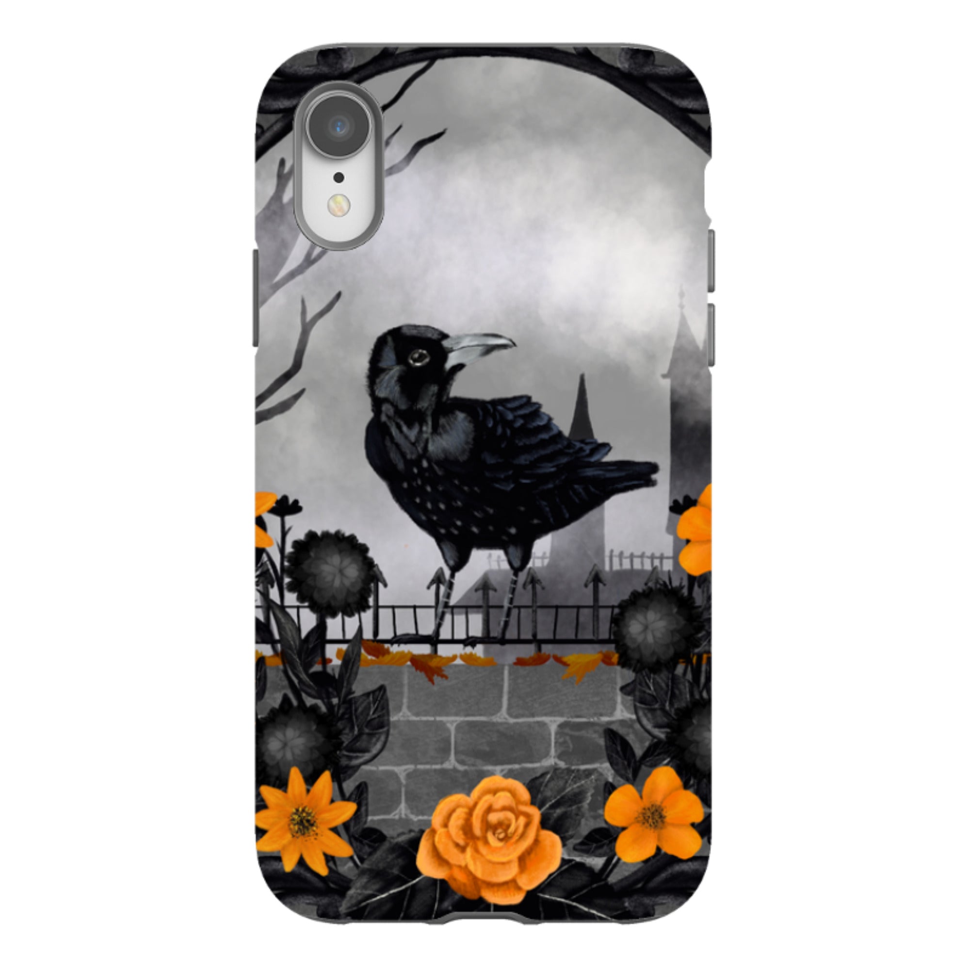 iPhone Tough Case - Gothic Crow By Abby Jacobs