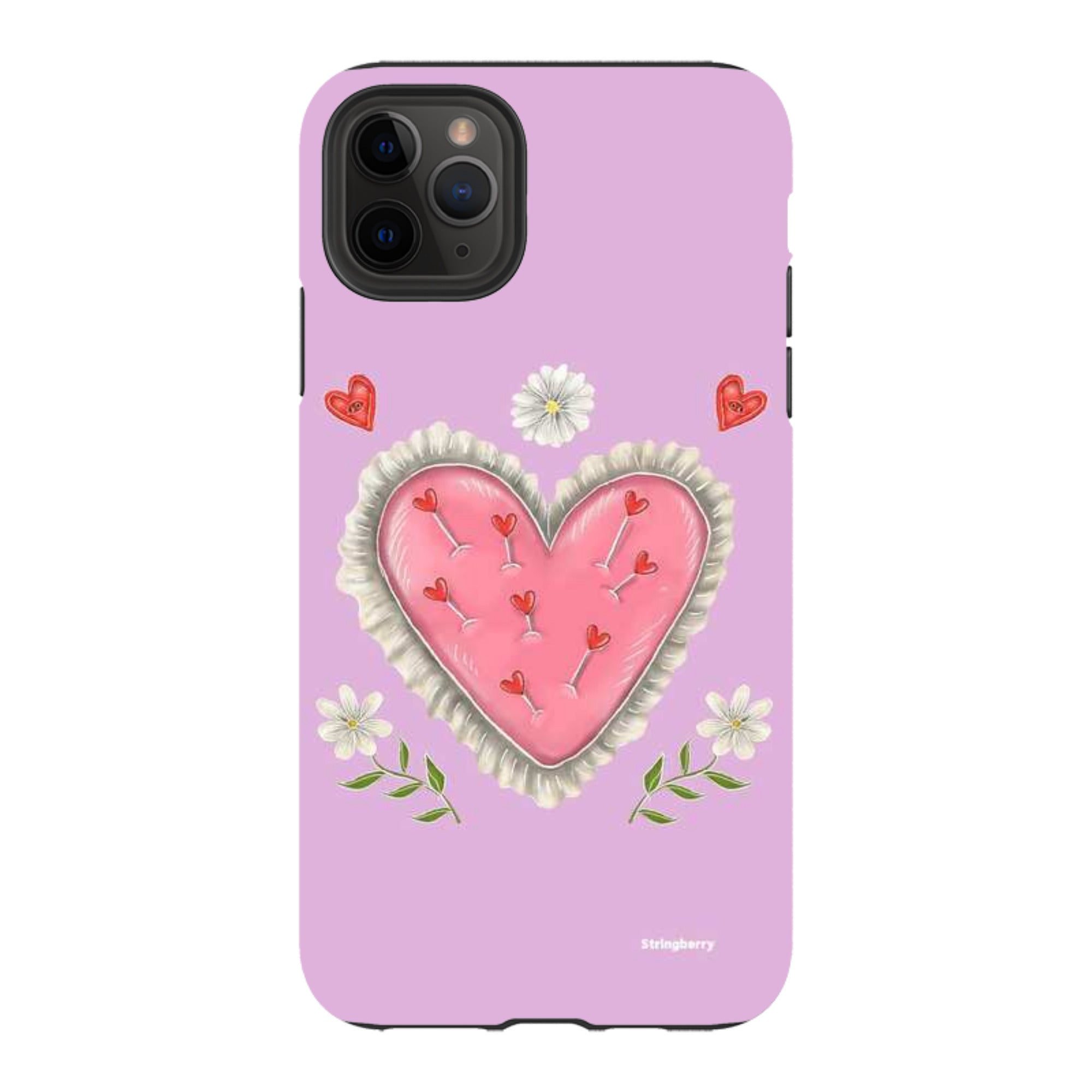 iPhone Tough Case - Heart Pin Cushion By Catherine Rowe