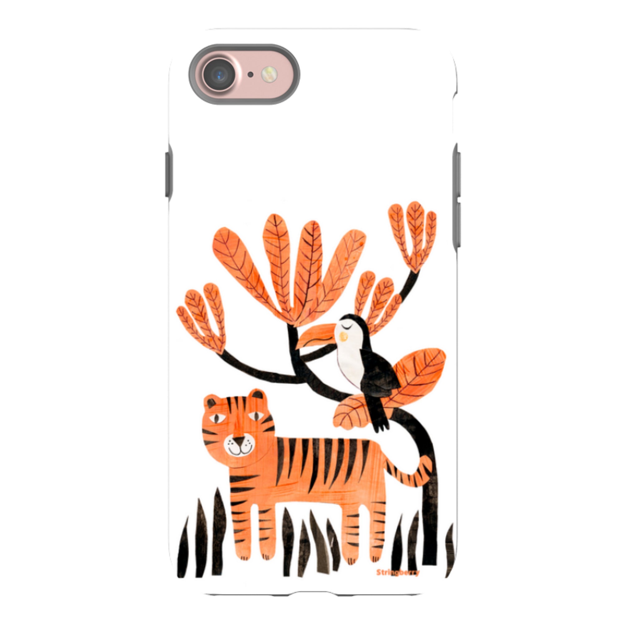 iPhone Tough Case - Tiger And Toucan By Tracey English