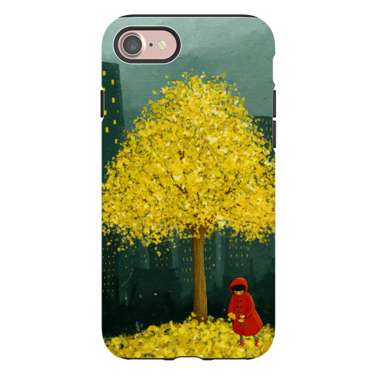 iPhone Tough Case - Gingko Tree By Maja Lindberg