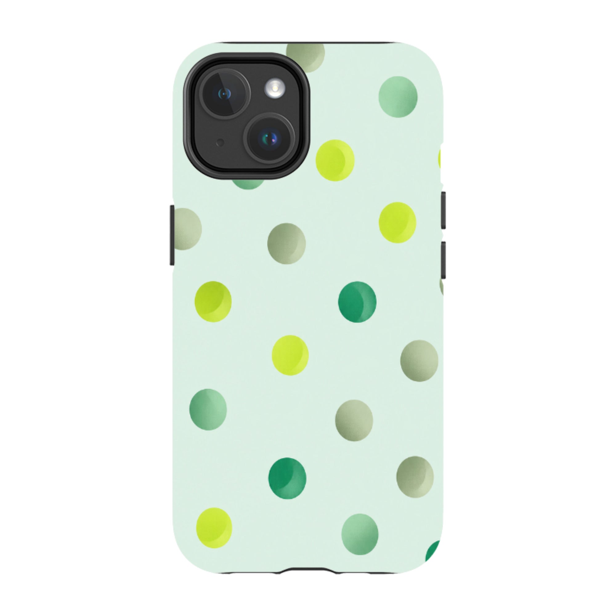 iPhone MagSafe Tough Case - Mint Polka Dot