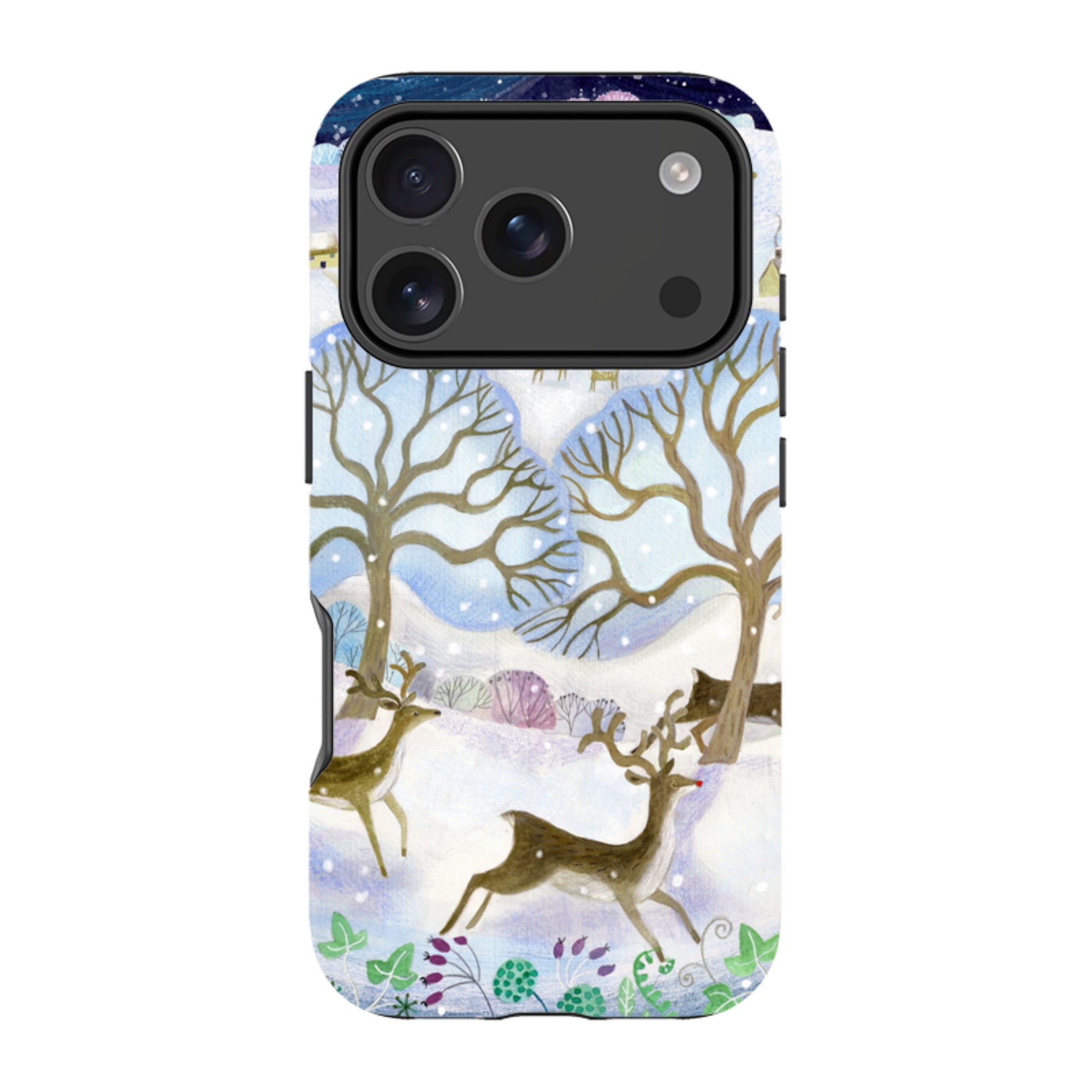 iPhone MagSafe Tough Case -  Winter Deer By Bex Parkin