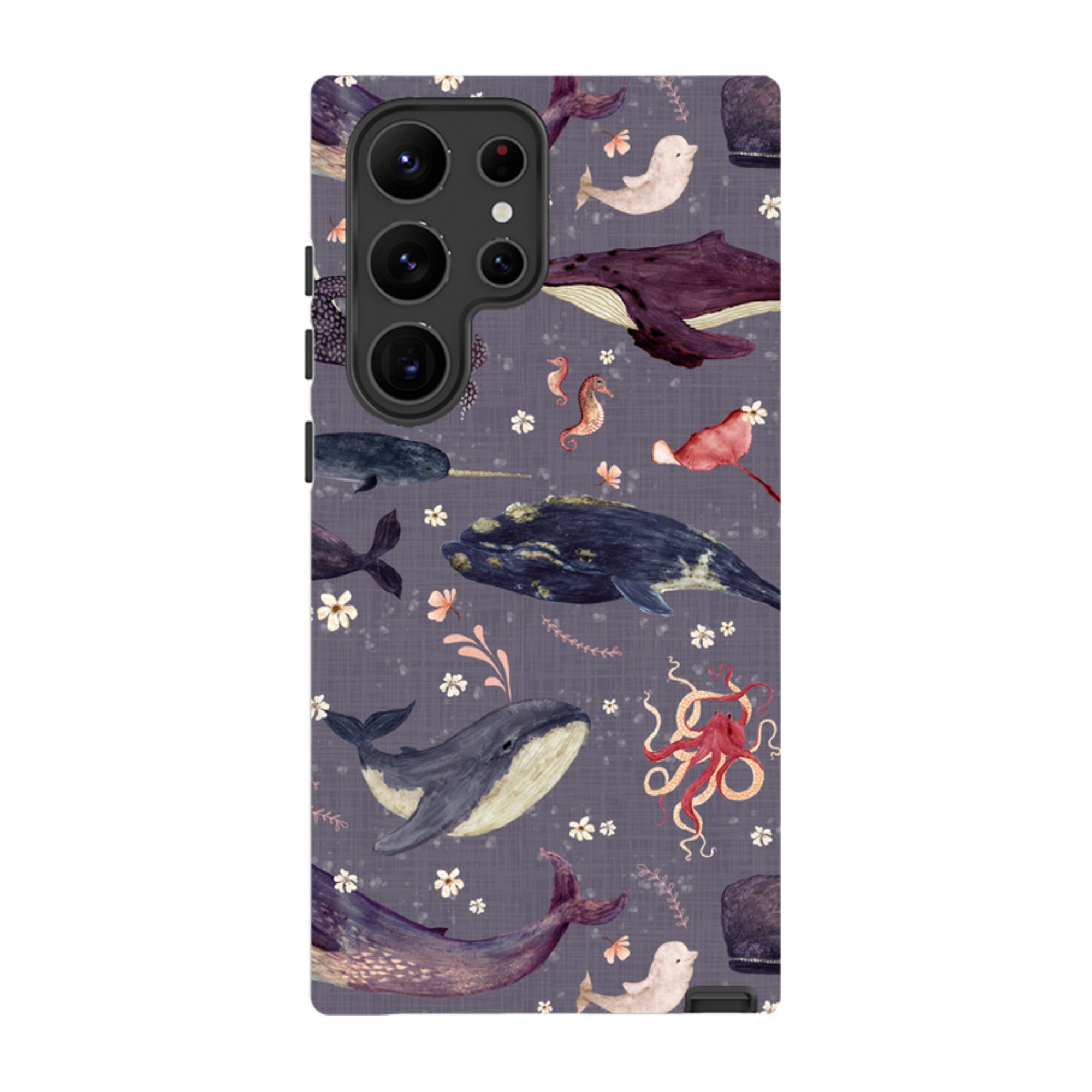 Samsung Tough Case - Whale Song Lavender By Katherine Quinn