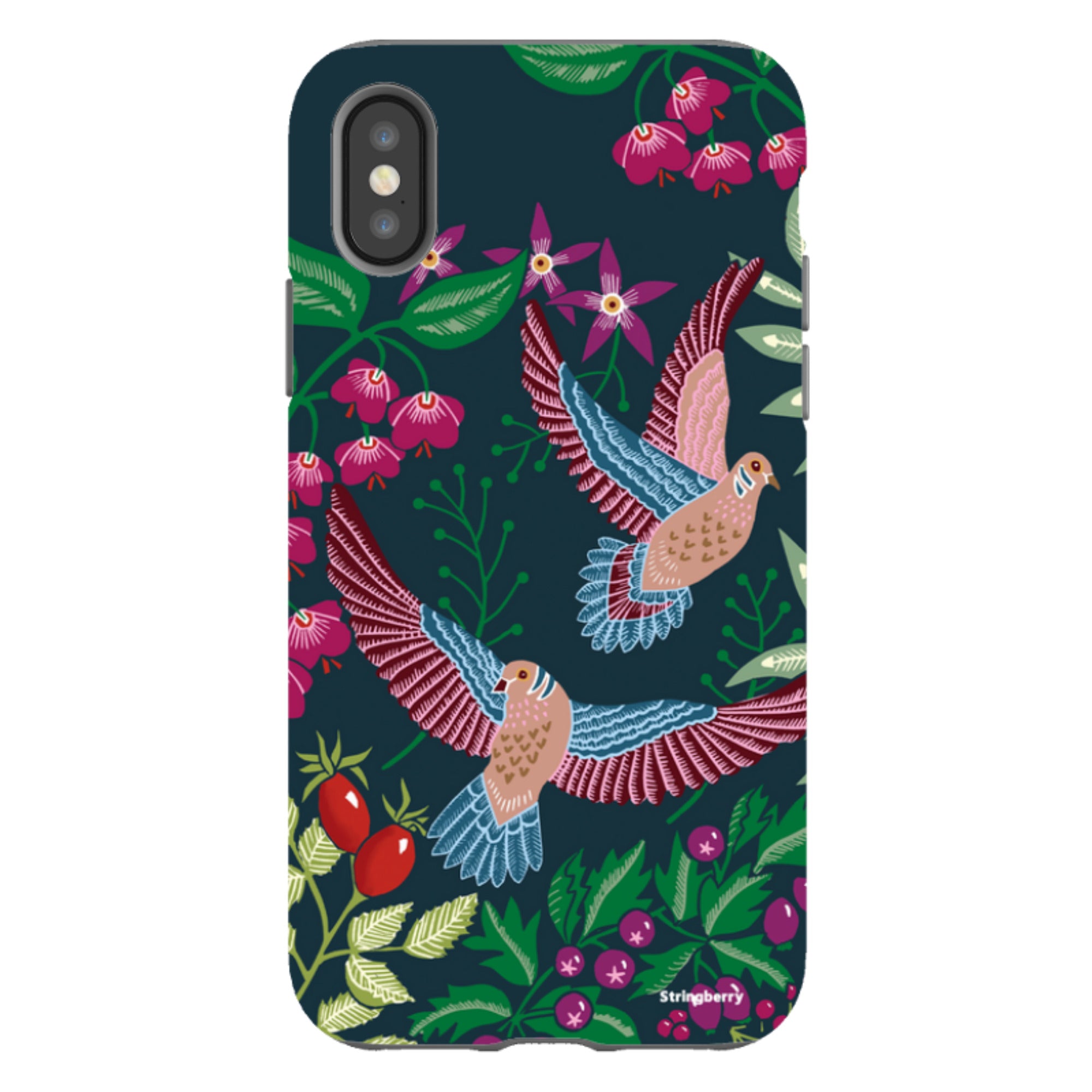 iPhone Tough Case - Two Turtle Doves By Kate Heiss