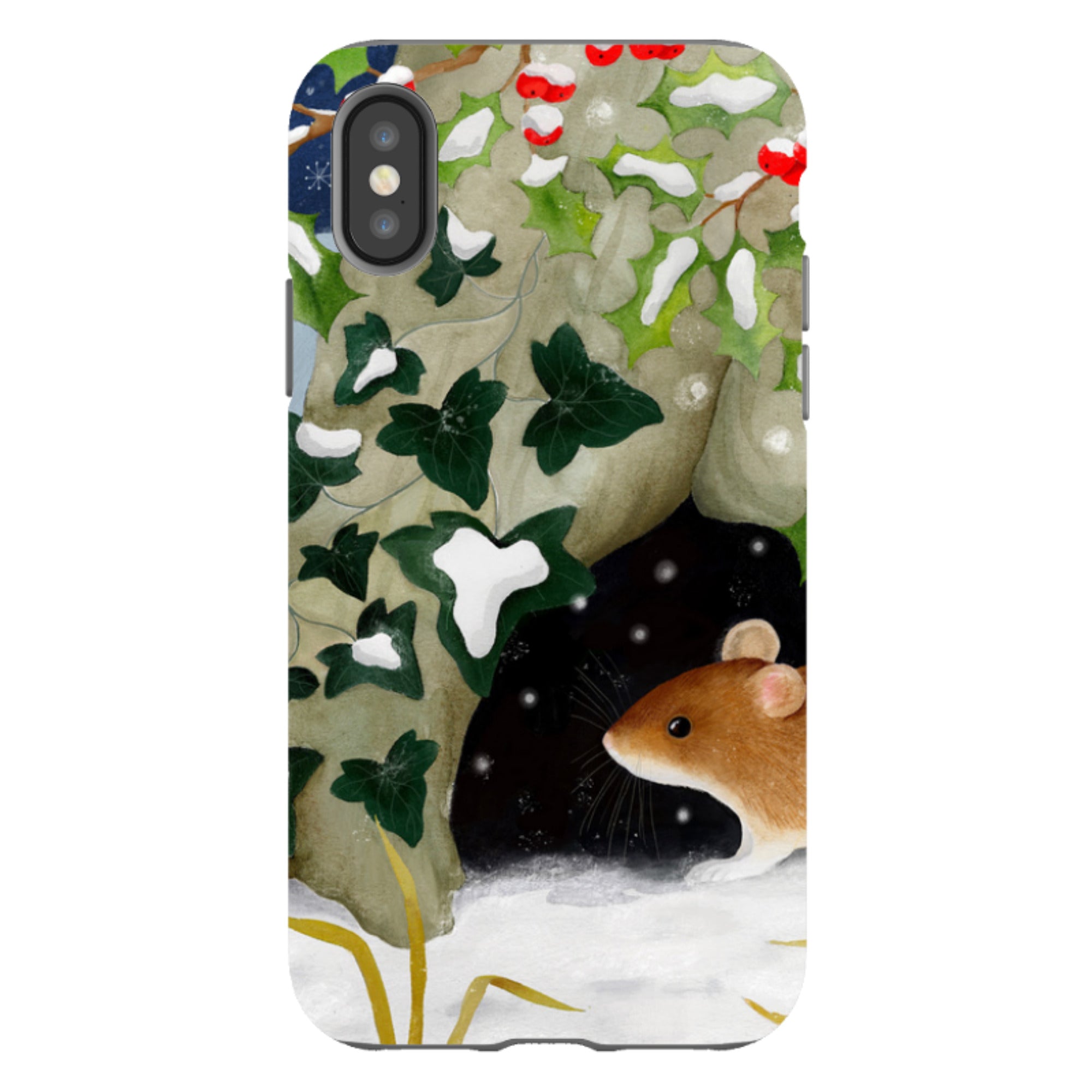 iPhone Tough Case - Winter Mouse By Bex Parkin
