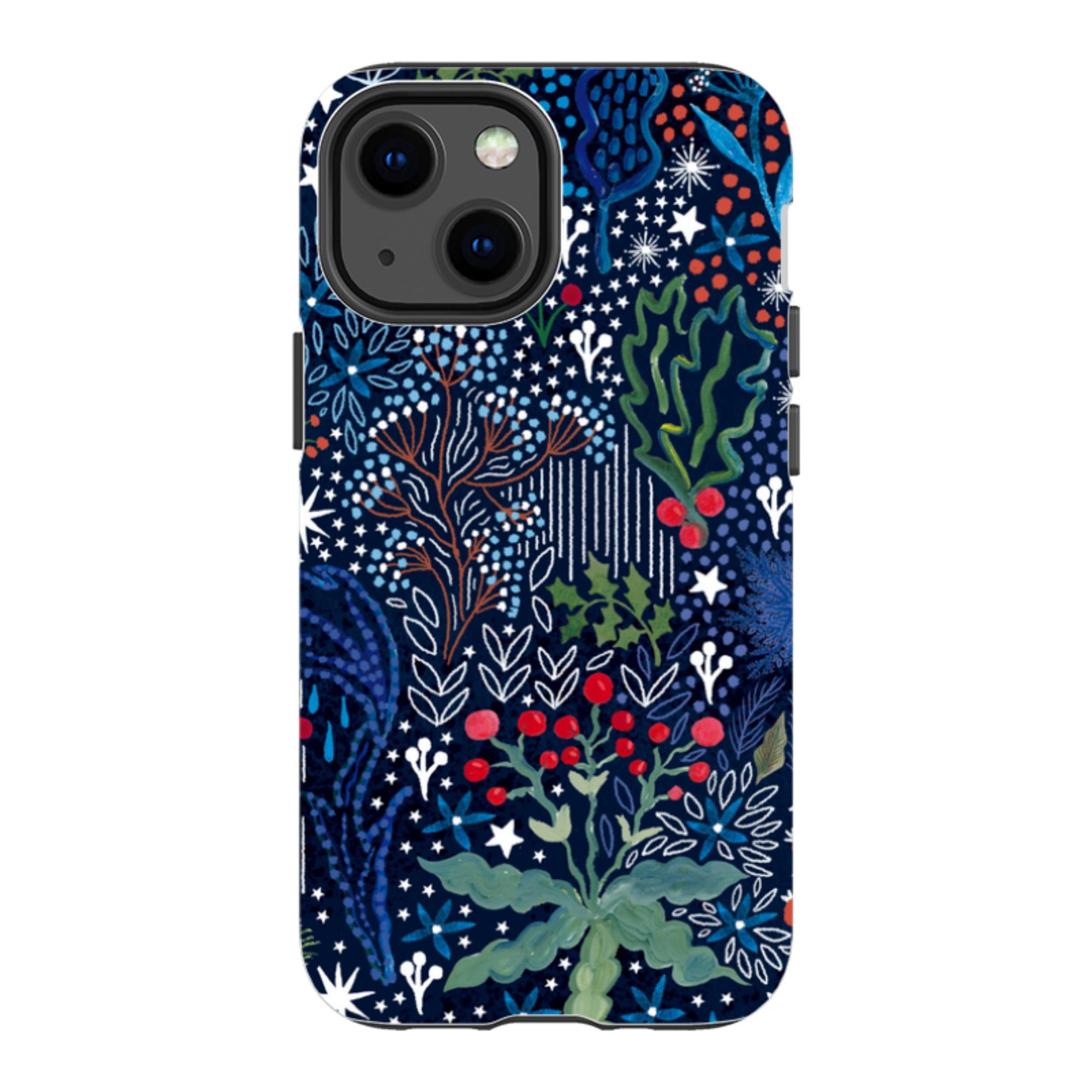 iPhone Tough Case - Winter Flowers I By Emma Frances Grant