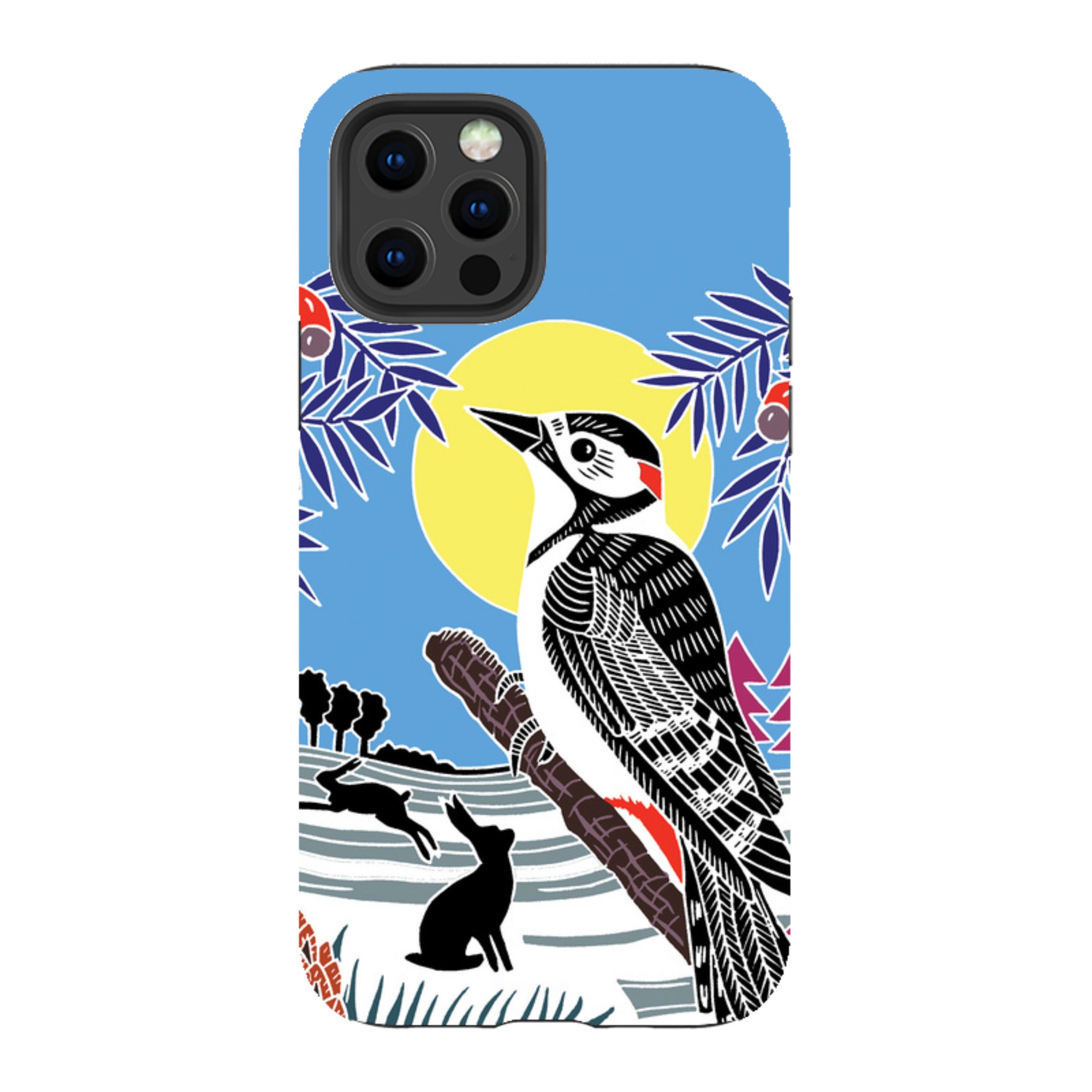 iPhone Tough Case - Woodpecker Yellow By Kate Heiss