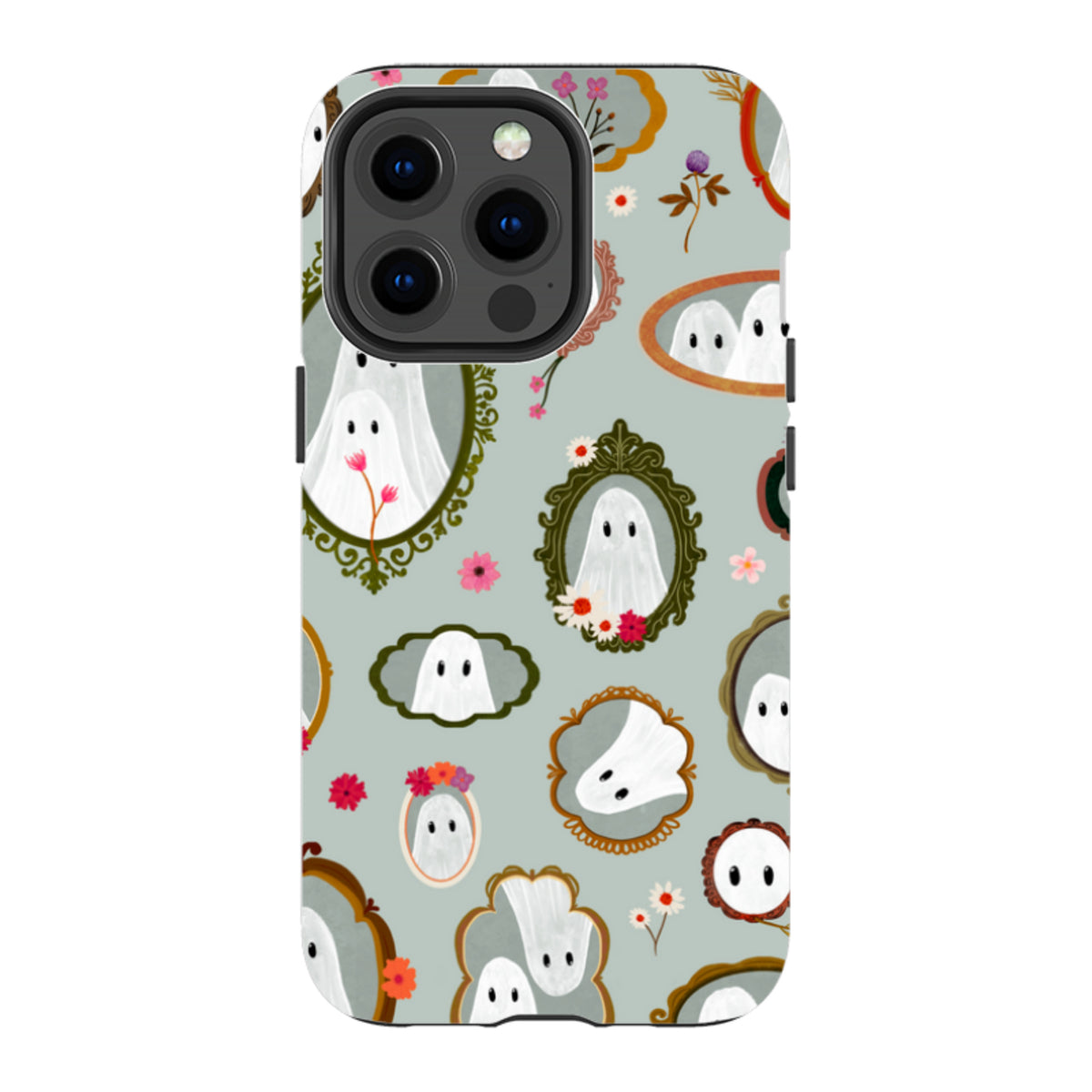 iPhone Tough Case - Framed Ghosts - Dusty Gourd By Katherine Quinn
