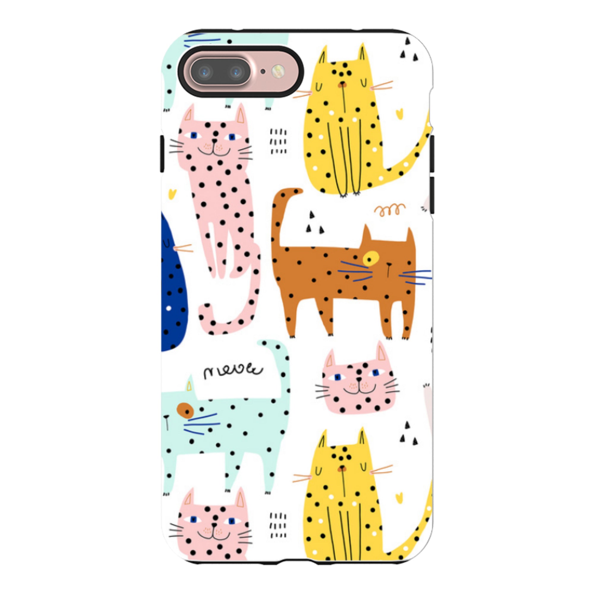 iPhone Tough Case - Spotty Kitty