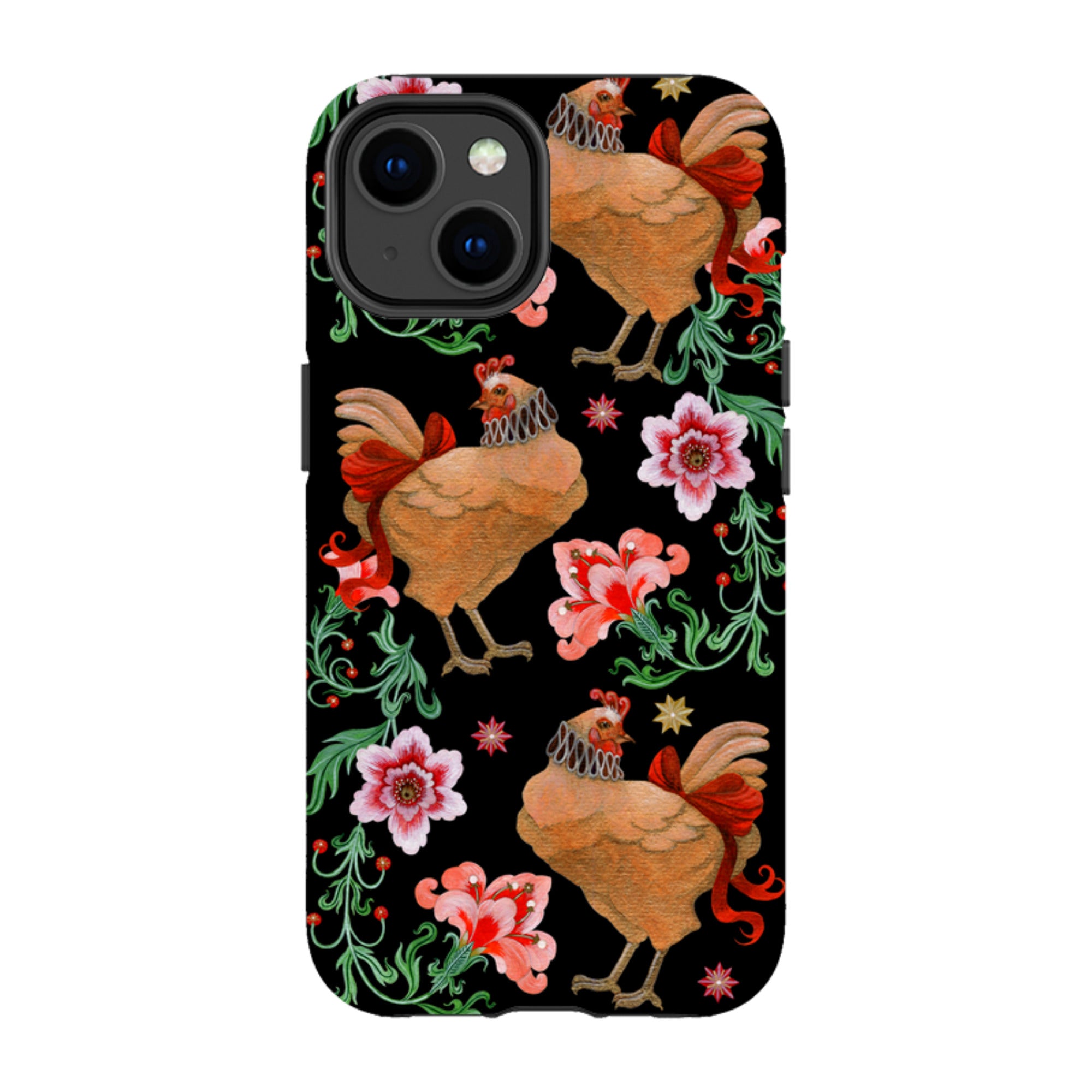 iPhone Tough  Case - Three French Hens By Maria Matos