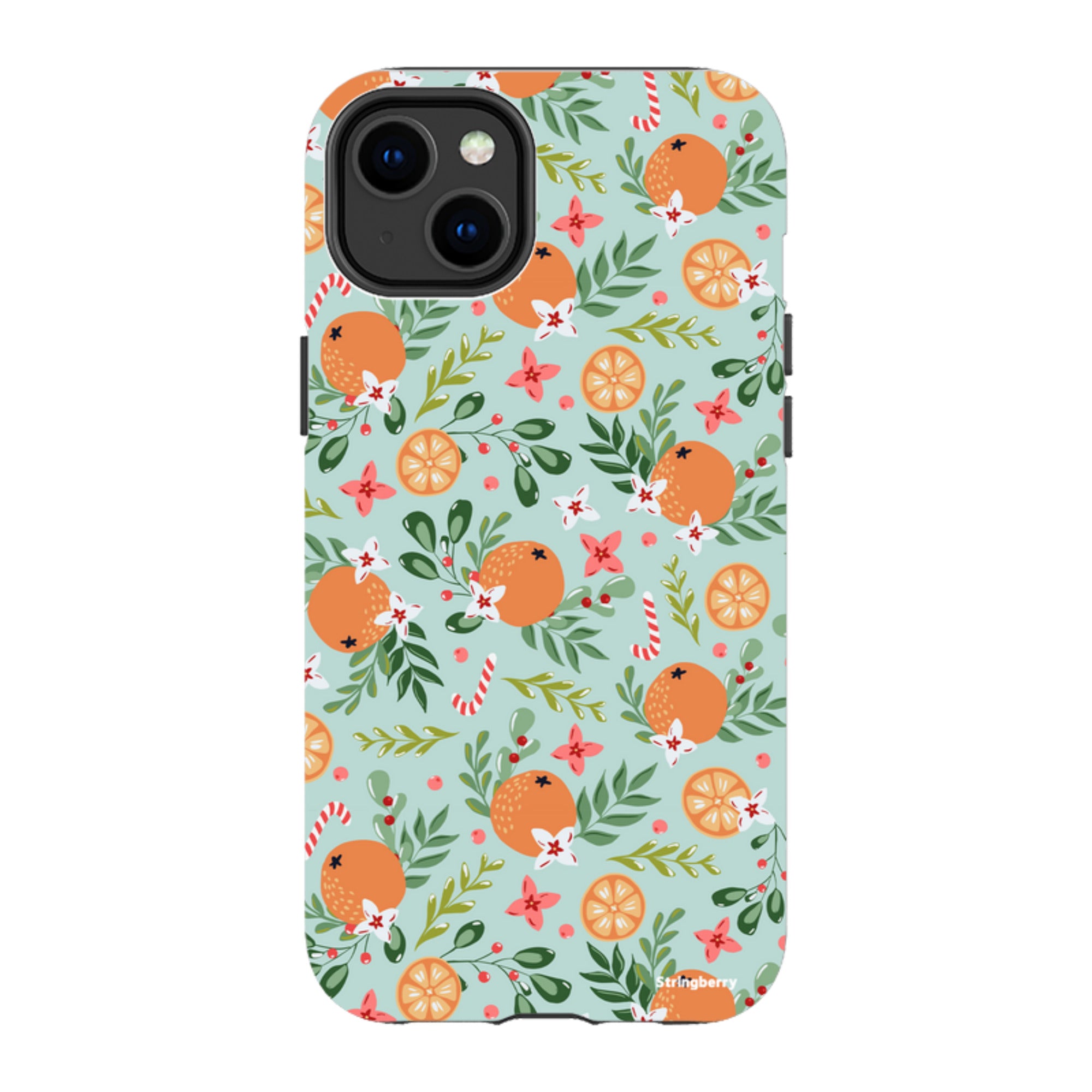 iPhone MagSafe Tough Case - Oranges and Candy Canes