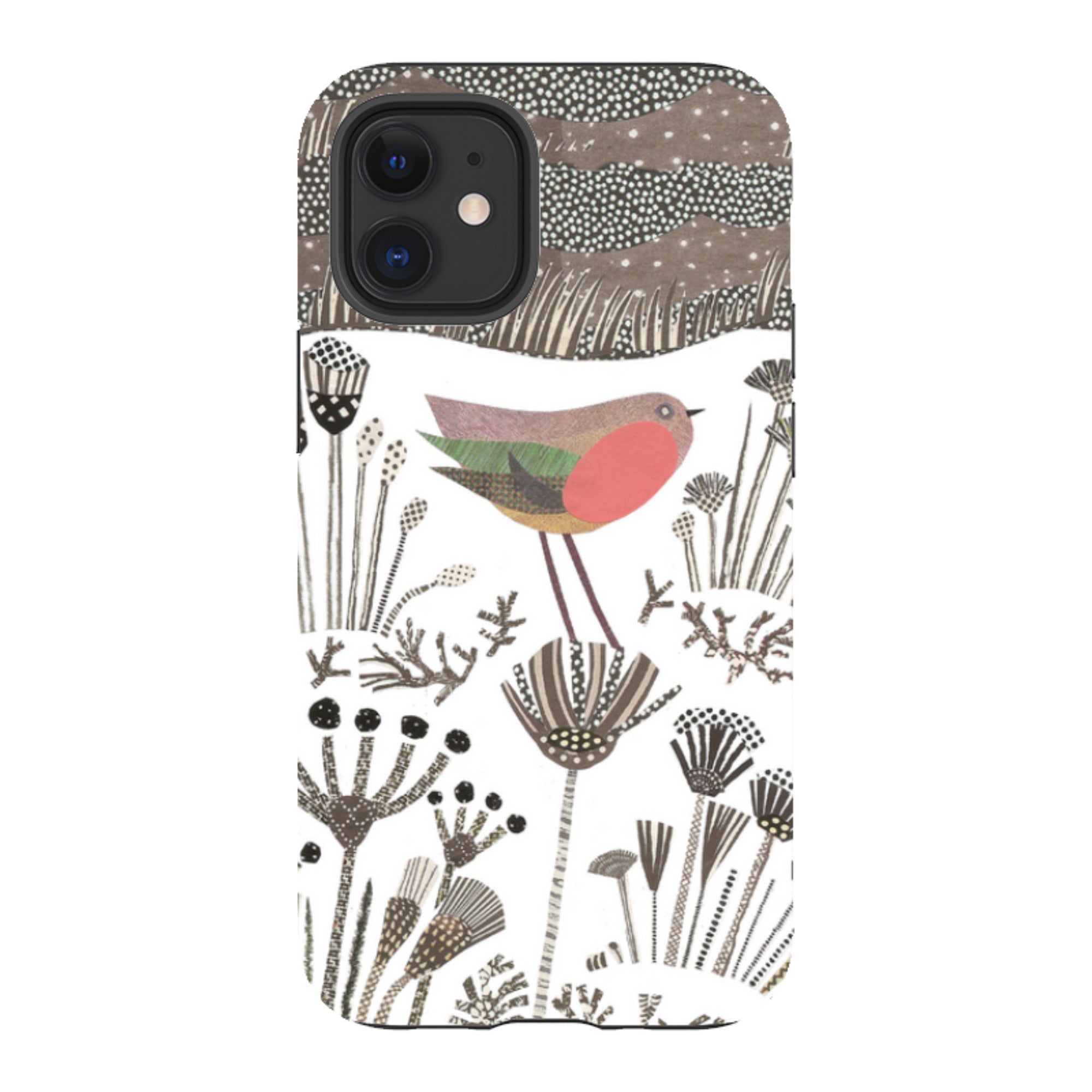 iPhone Tough Case - Robin in Snow By Jane Robbins