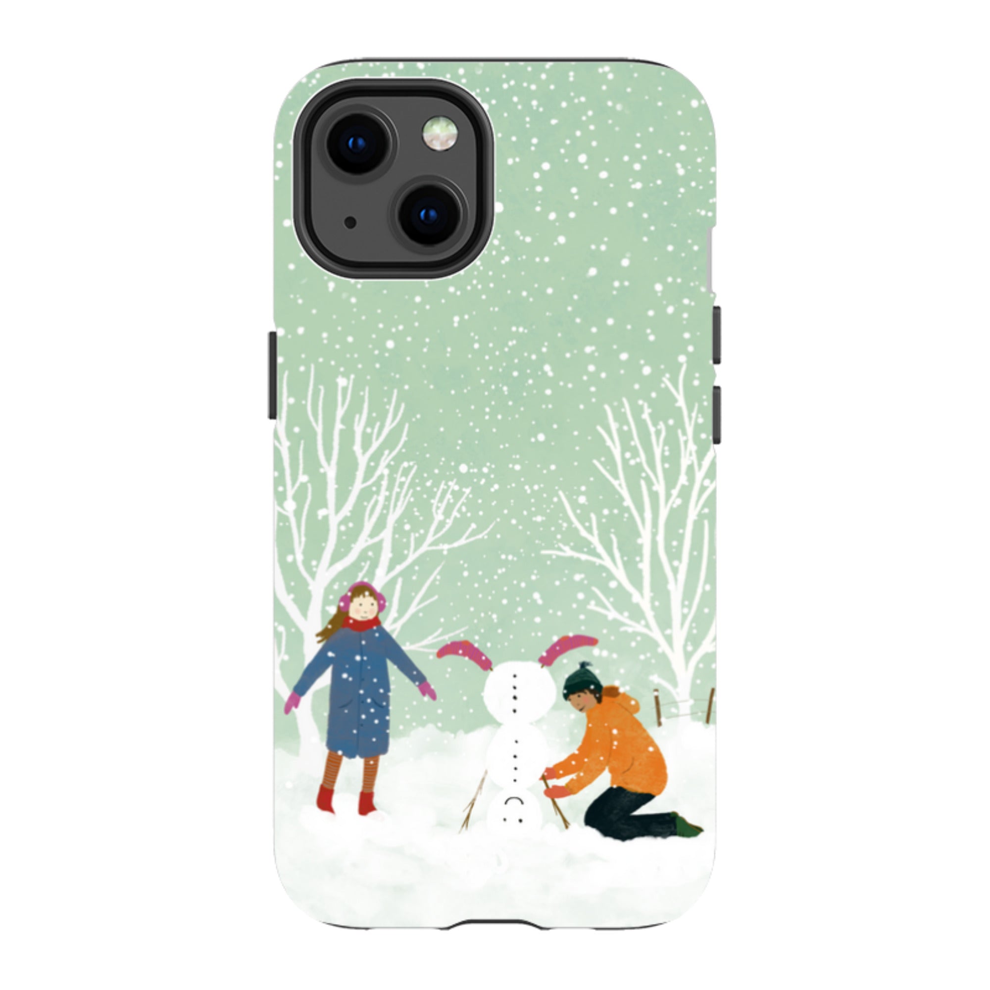 iPhone MagSafe Tough Case -  Snowball Building By Katherine Quinn