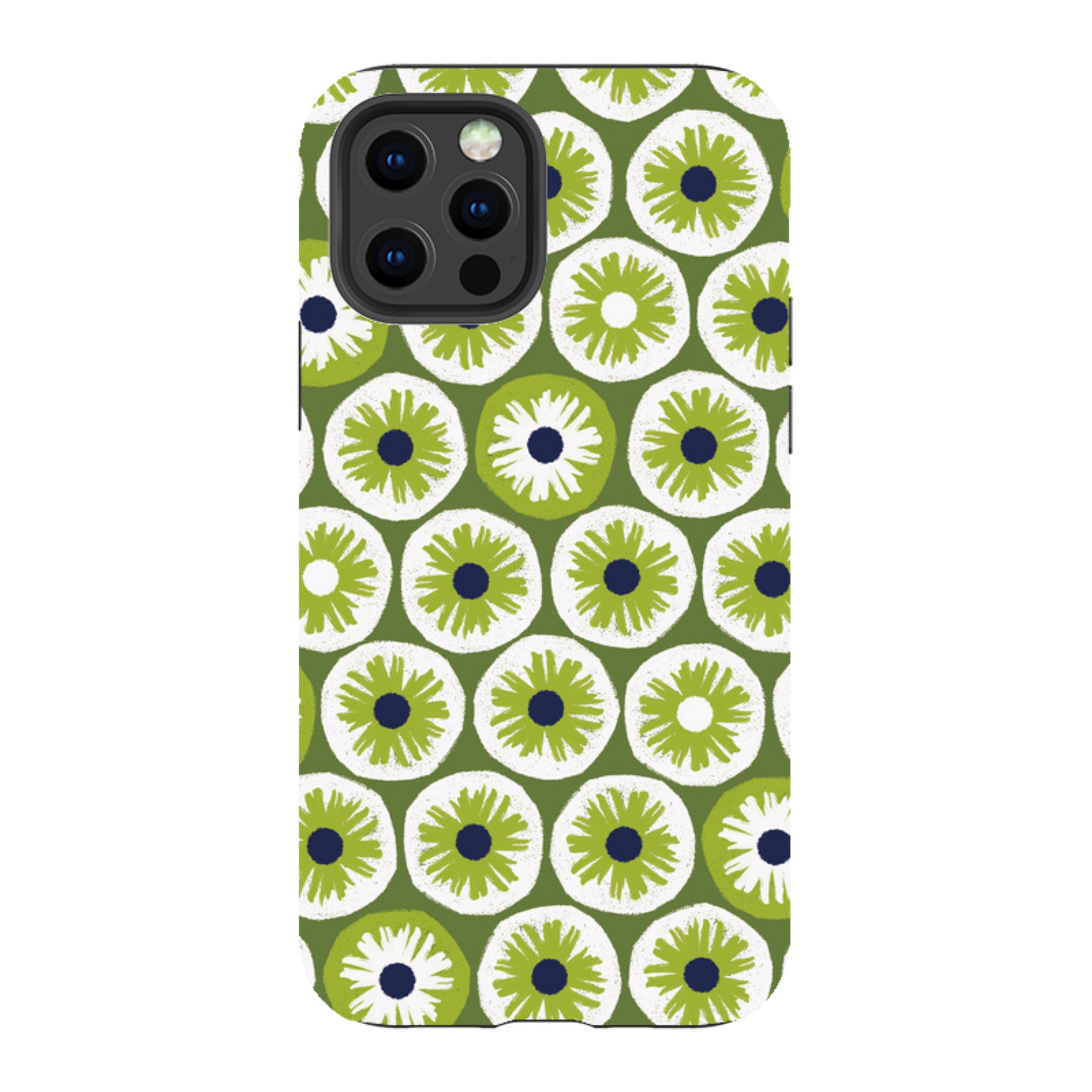 iPhone Tough Case - Penny Flowers Green By Ali Brookes