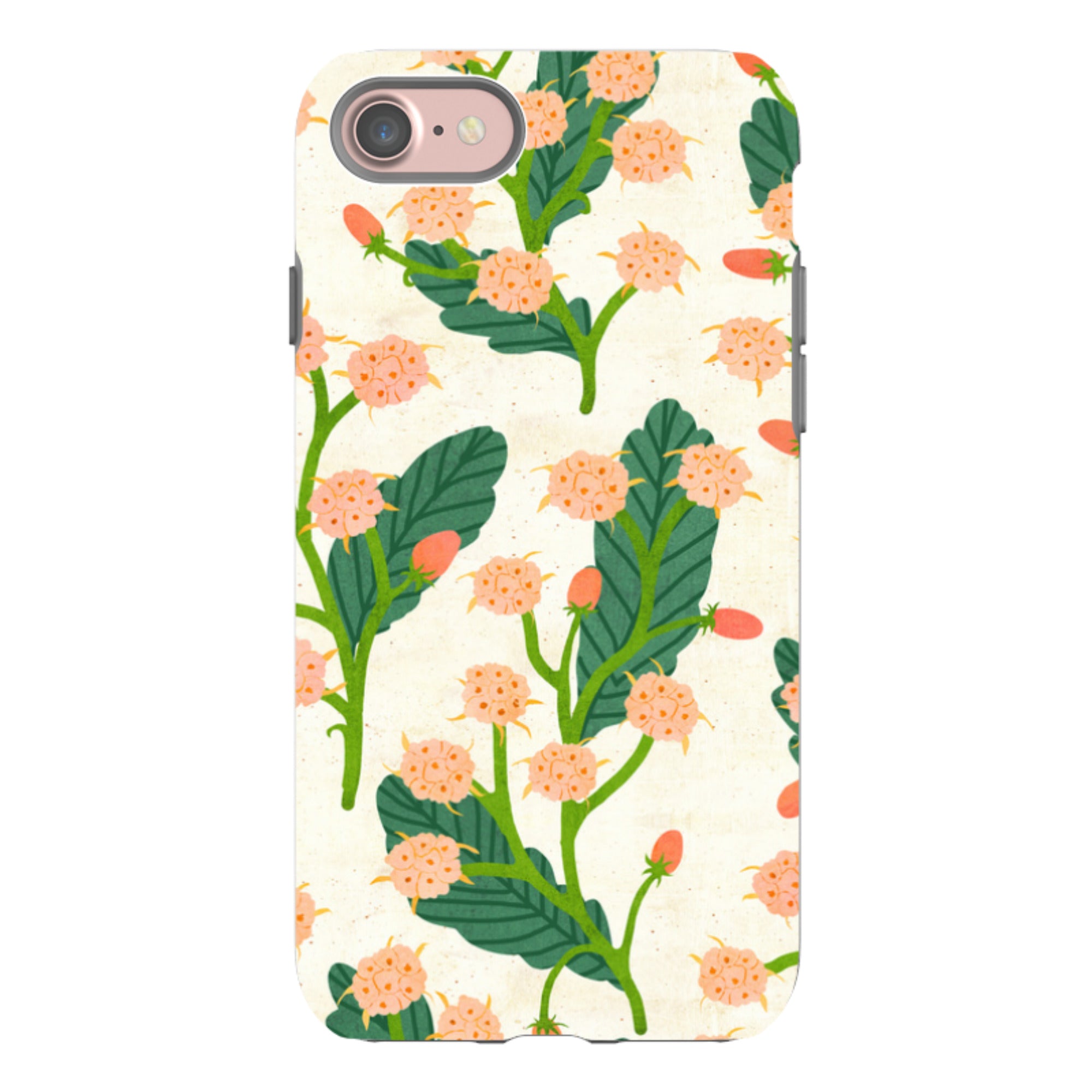 iPhone Tough Case - Summer Seeds Cream By Katherine Quinn