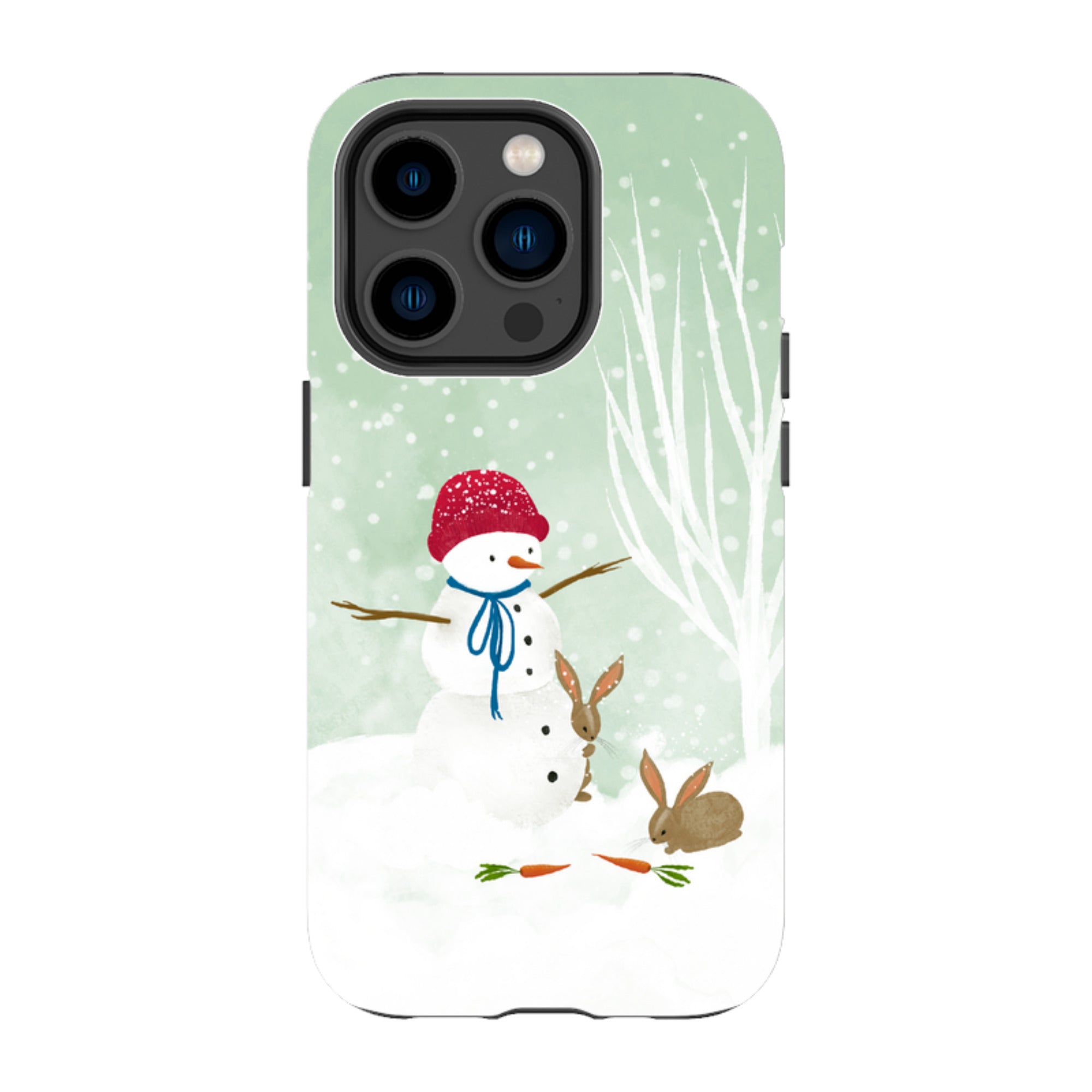 iPhone Tough Case - Snowman By Katherine Quinn