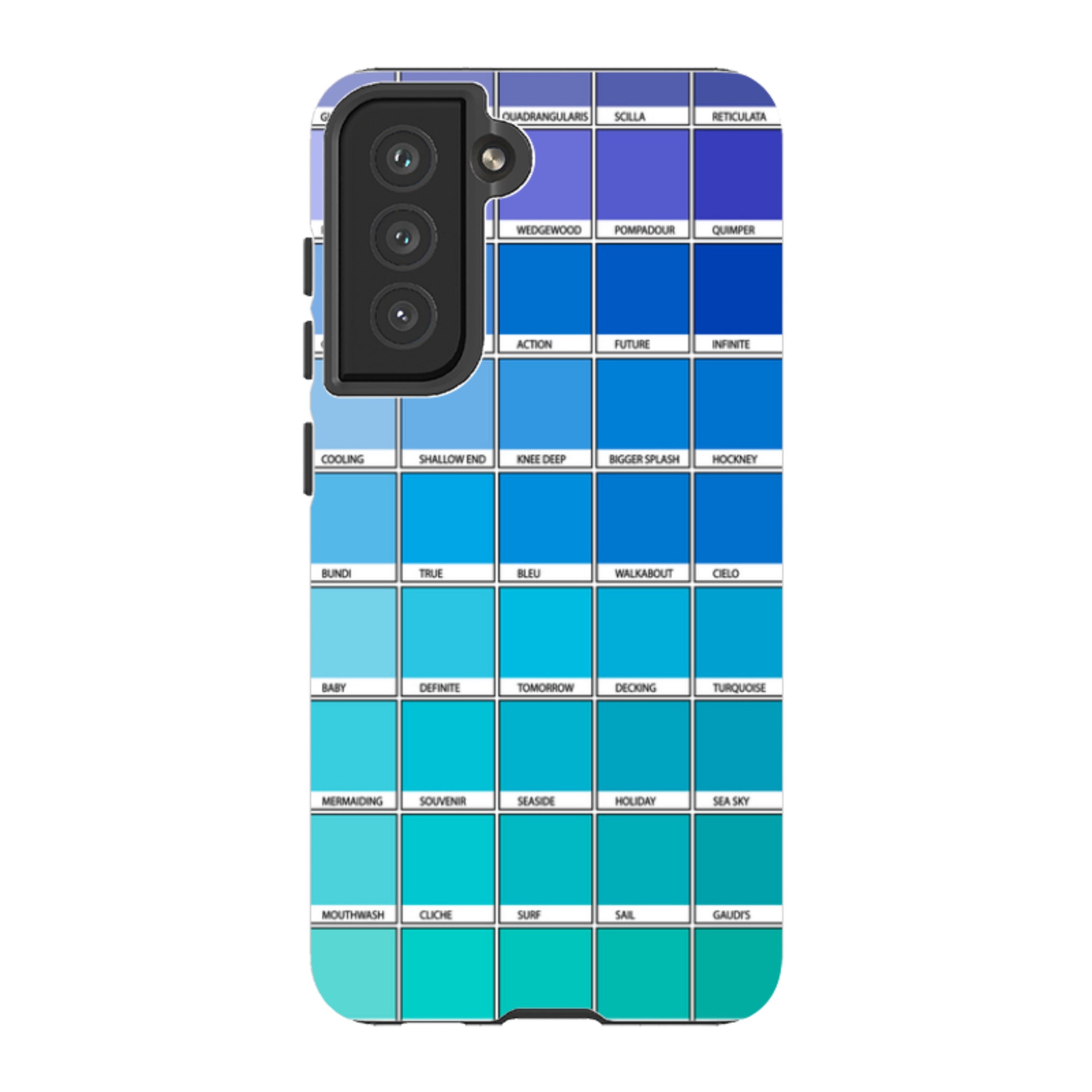Samsung Tough Case - Blue Chromology By Kitty Joseph