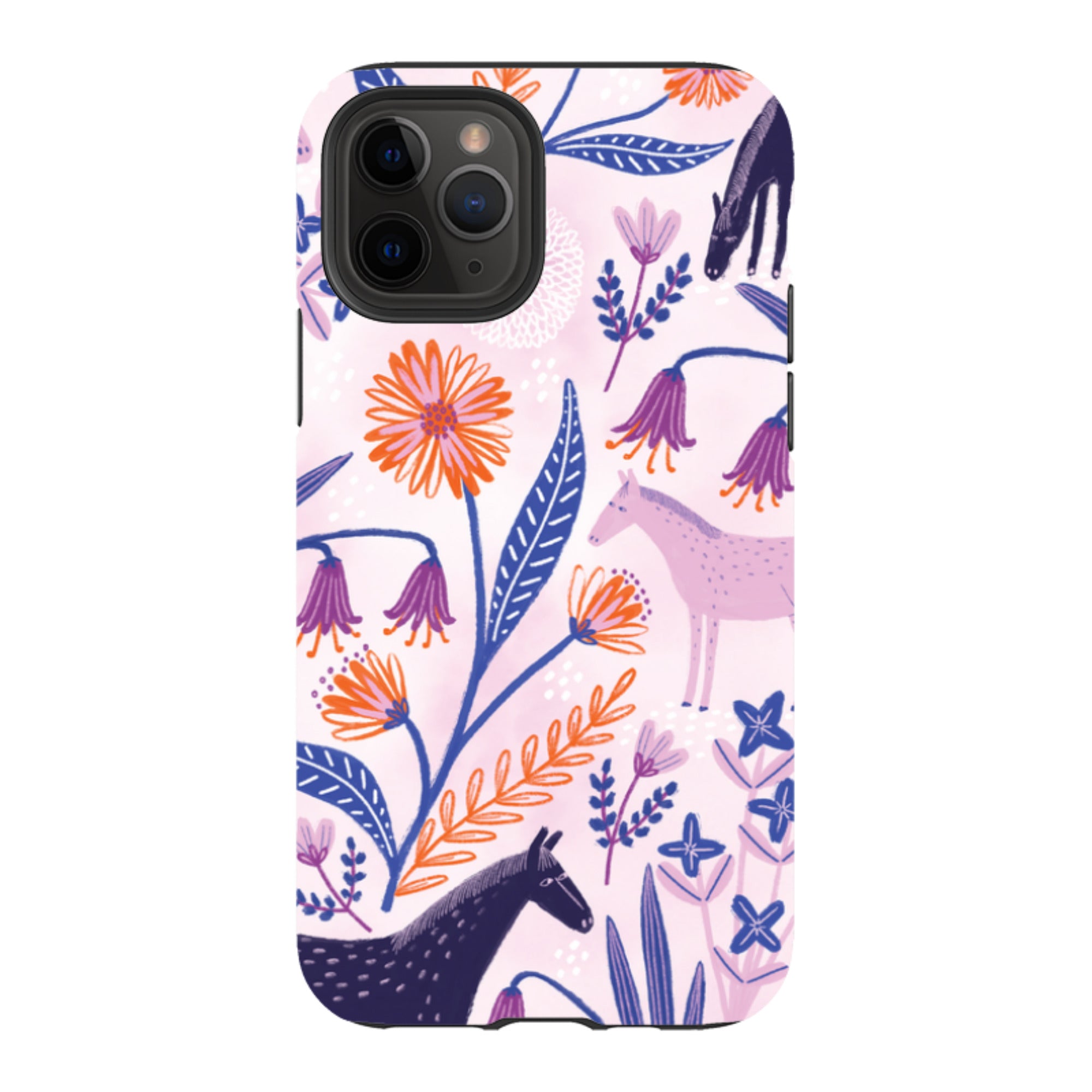iPhone Tough Case - Wild Ponies By Lee Foster Wilson