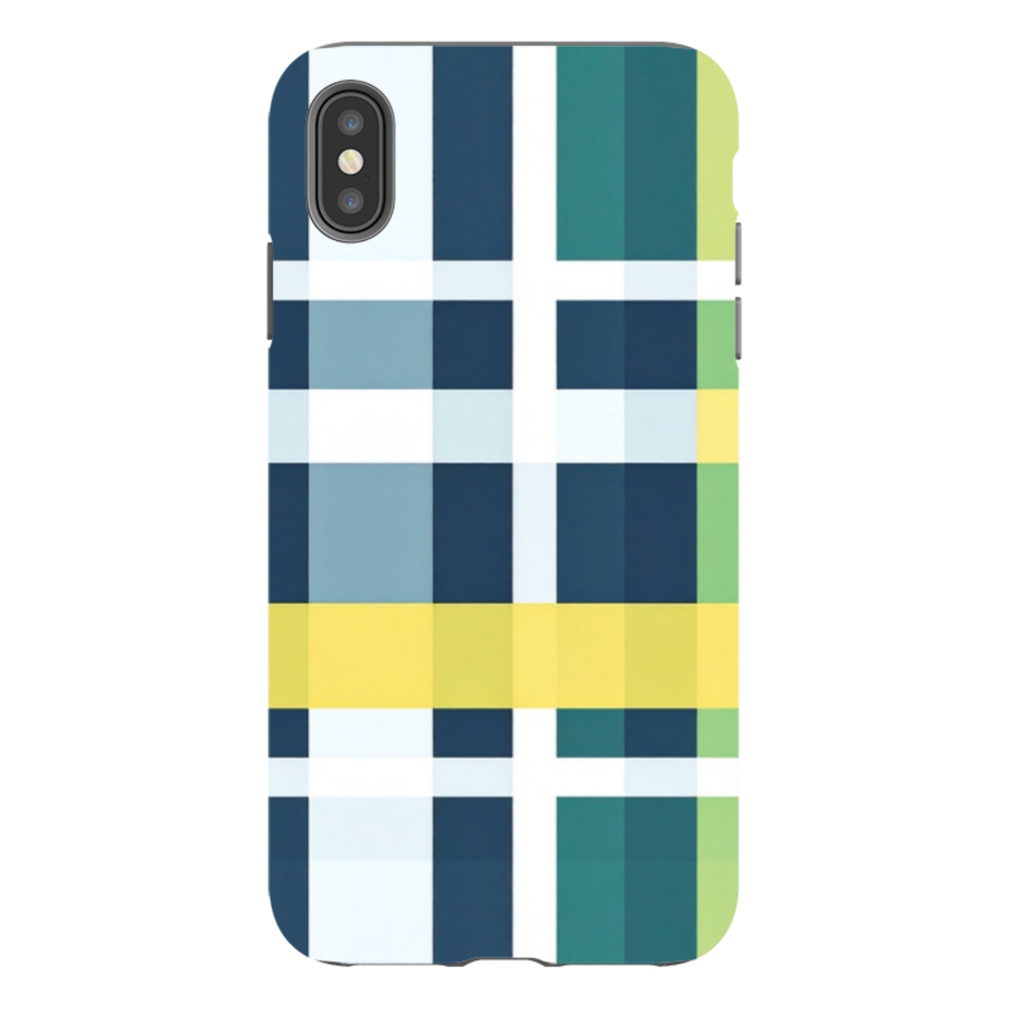 iPhone Tough Case - Forest Gingham