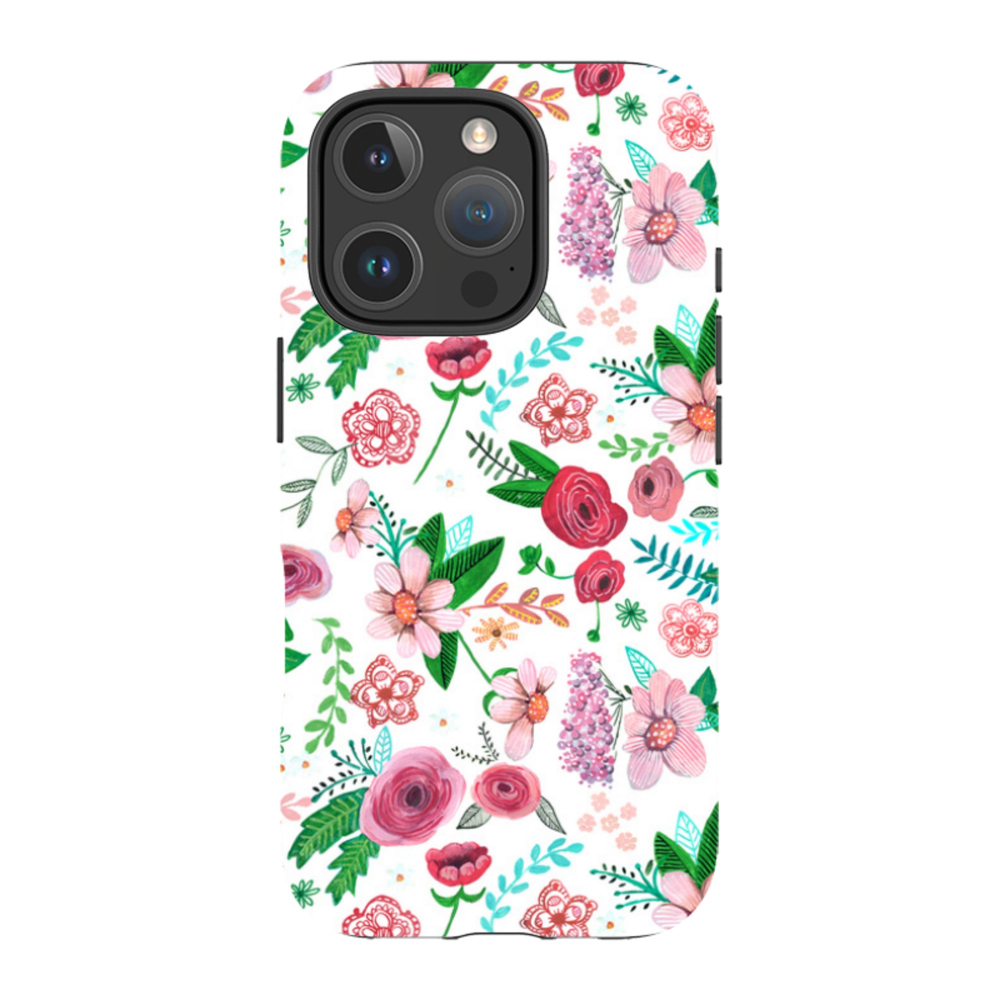 iPhone MagSafe Tough Case -  White Floral By Caroline Bonne Muller