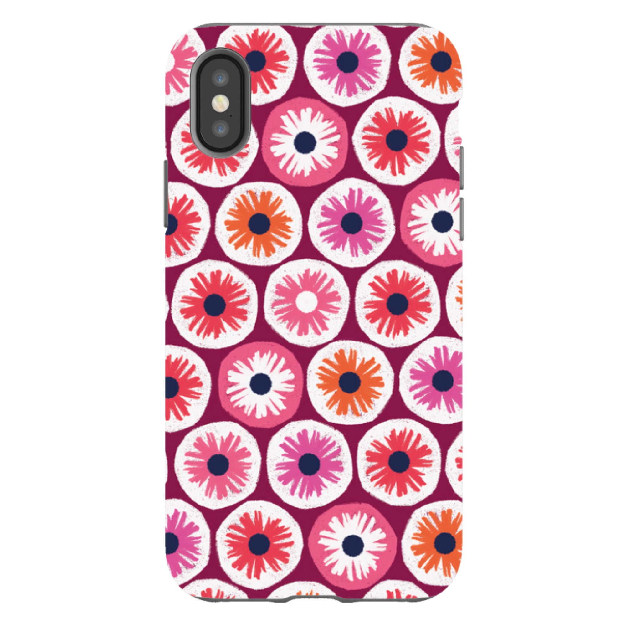iPhone Tough Case - Penny Flowers Red By Ali Brookes