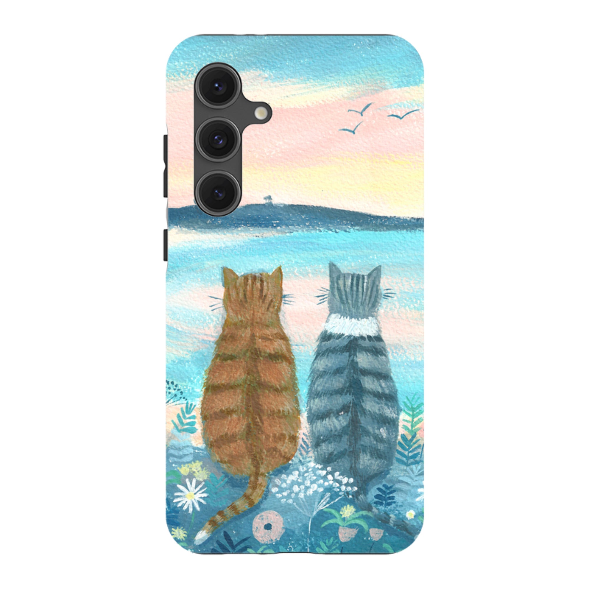 Samsung Tough Case - Sunset Cats 2 By Mary Stubberfield