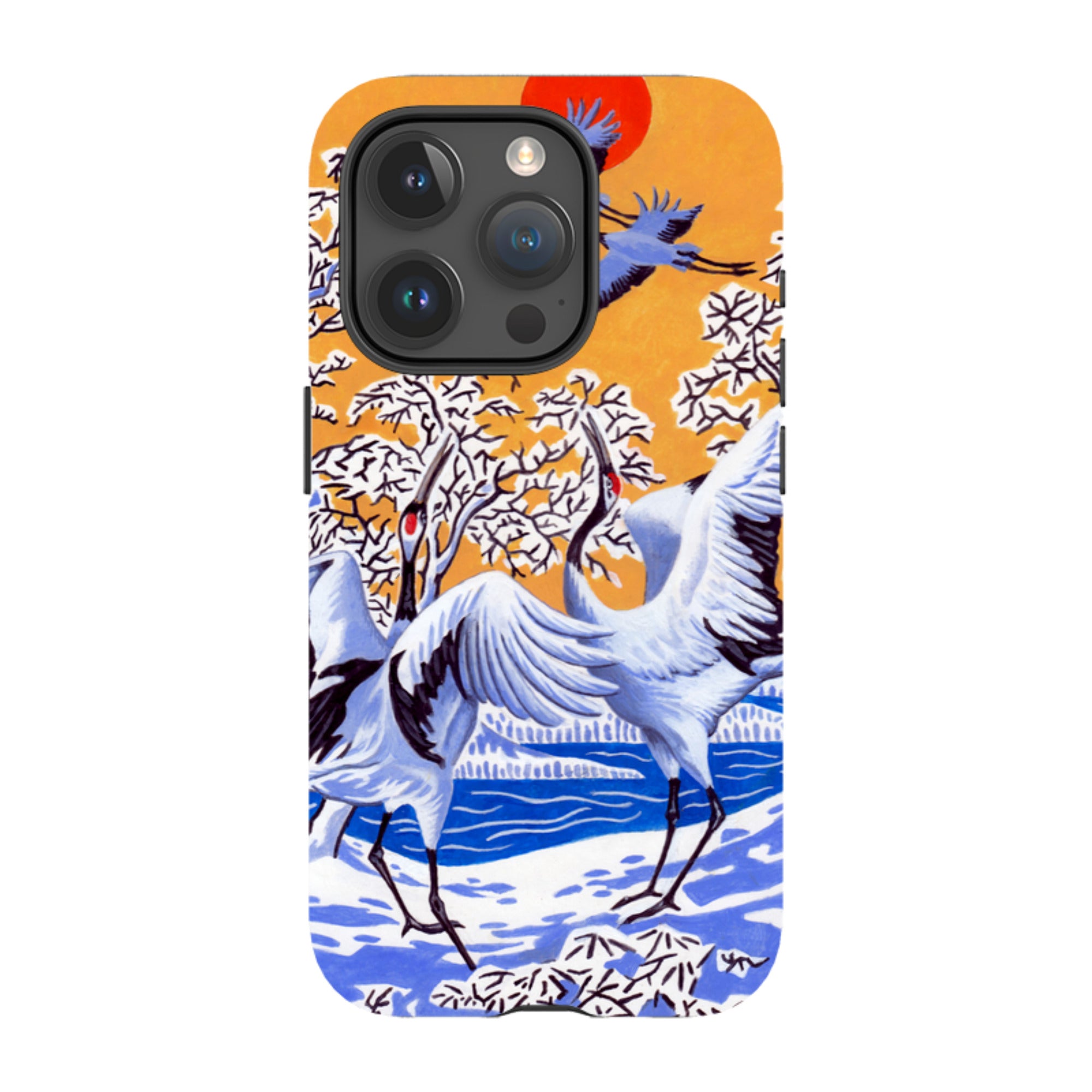 iPhone MagSafe Tough Case -  Japanese Cranes By Philip Hood