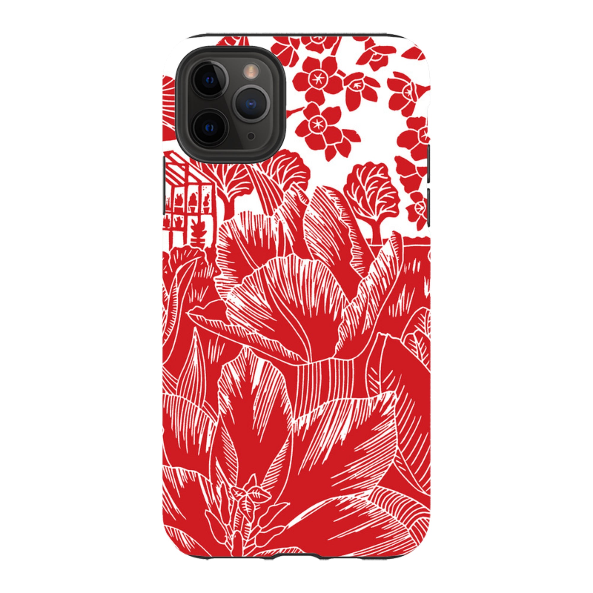 iPhone Tough Case - Tulip Silhouette By Kate Heiss
