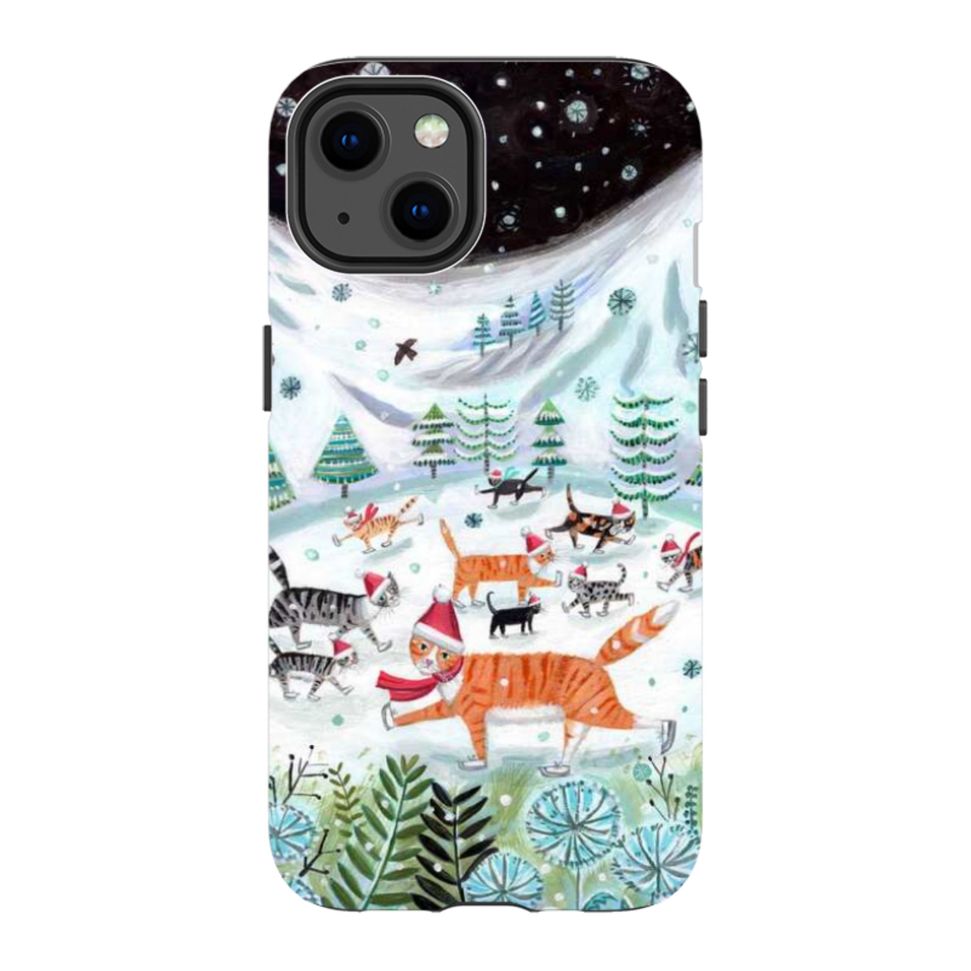 iPhone Tough Case - Cats On Ice By Mary Stubberfield