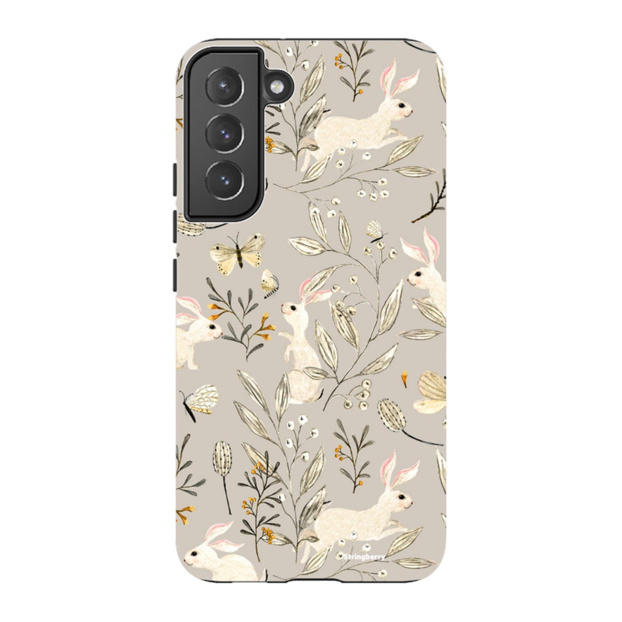Samsung Tough Case - Bunnies Grey By Katherine Quinn
