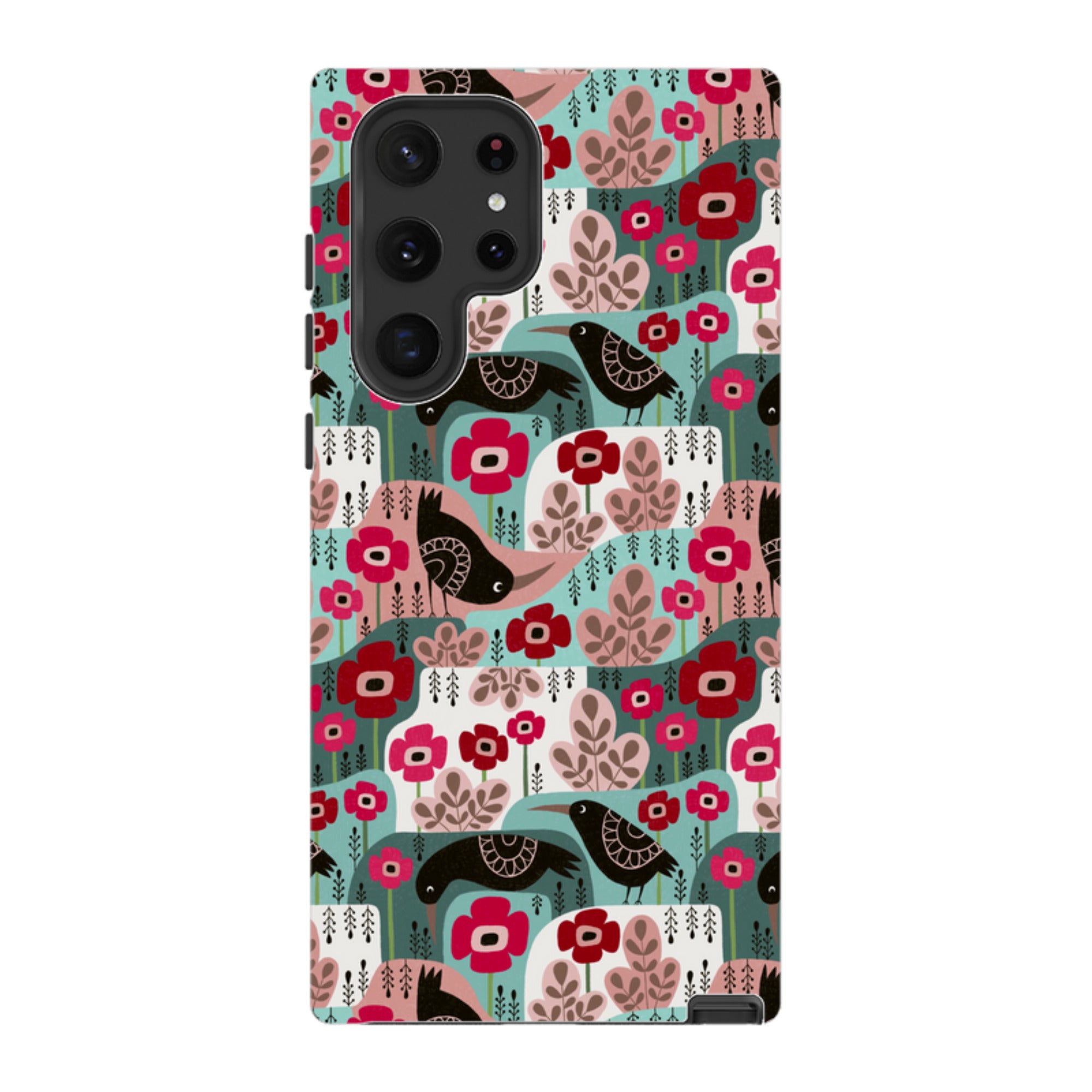 Samsung Tough Case - Poppies And Crow By Suzy Taylor