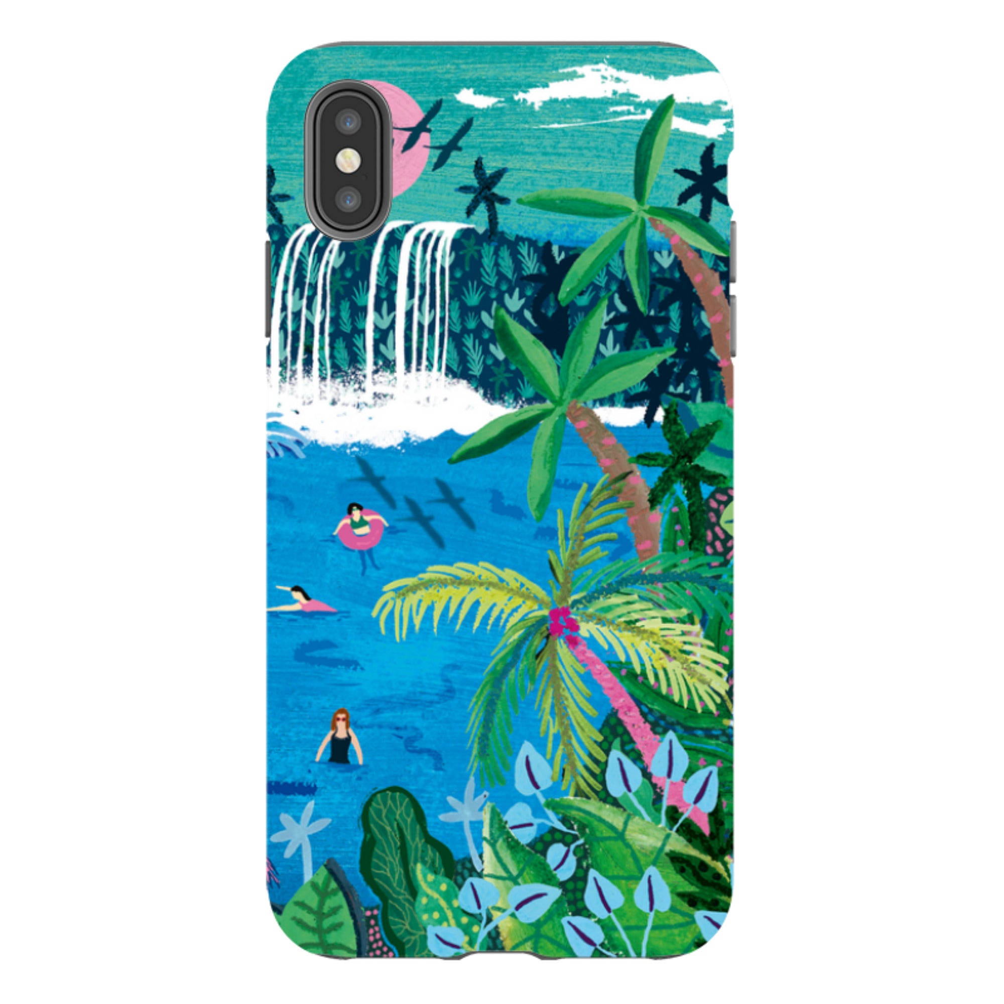 iPhone Tough Case - Palm Pool II By Emma Frances Grant