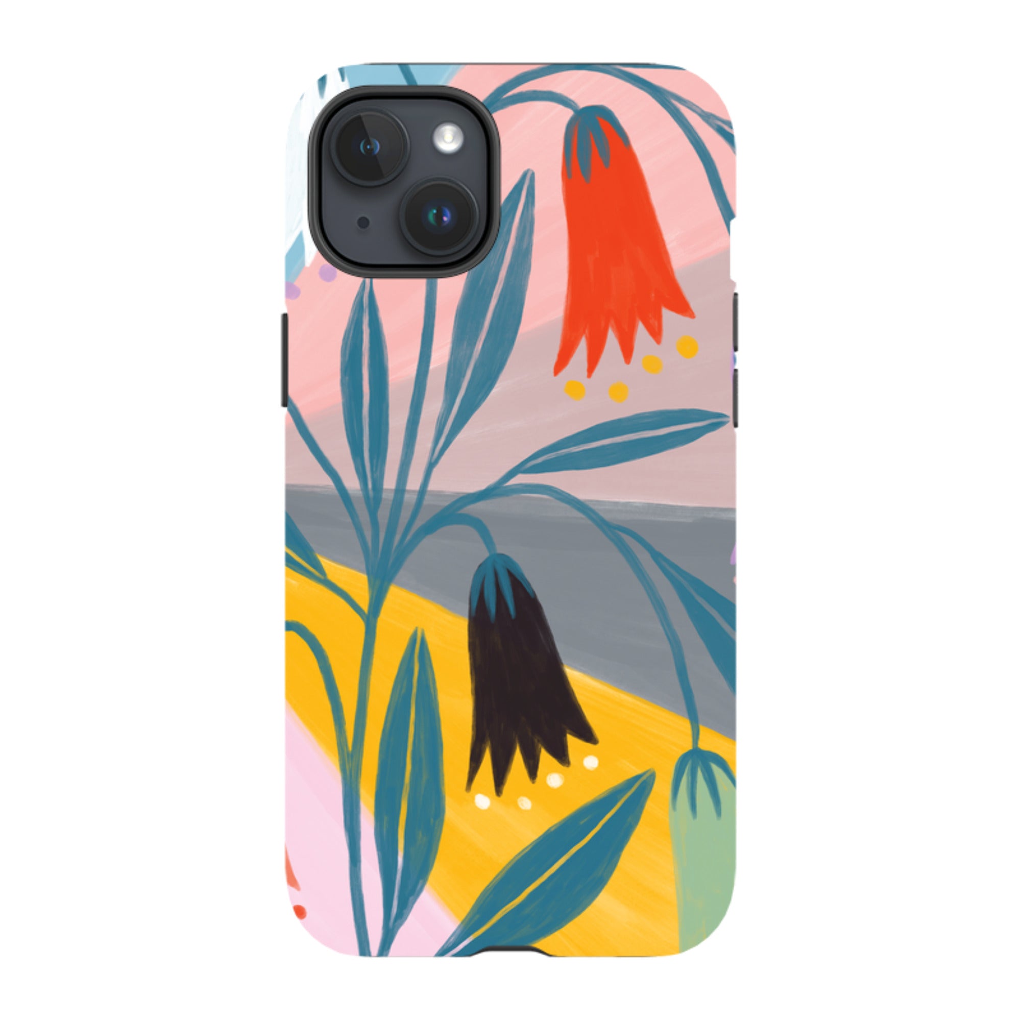 iPhone Tough Case - Bell Flowers By Lee Foster Wilson