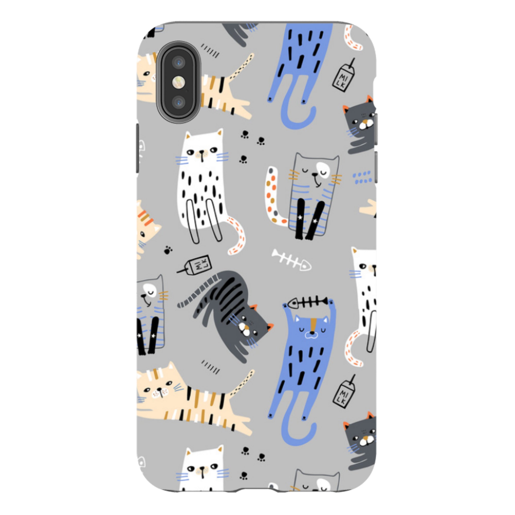 iPhone Tough Case - Cat And Bone