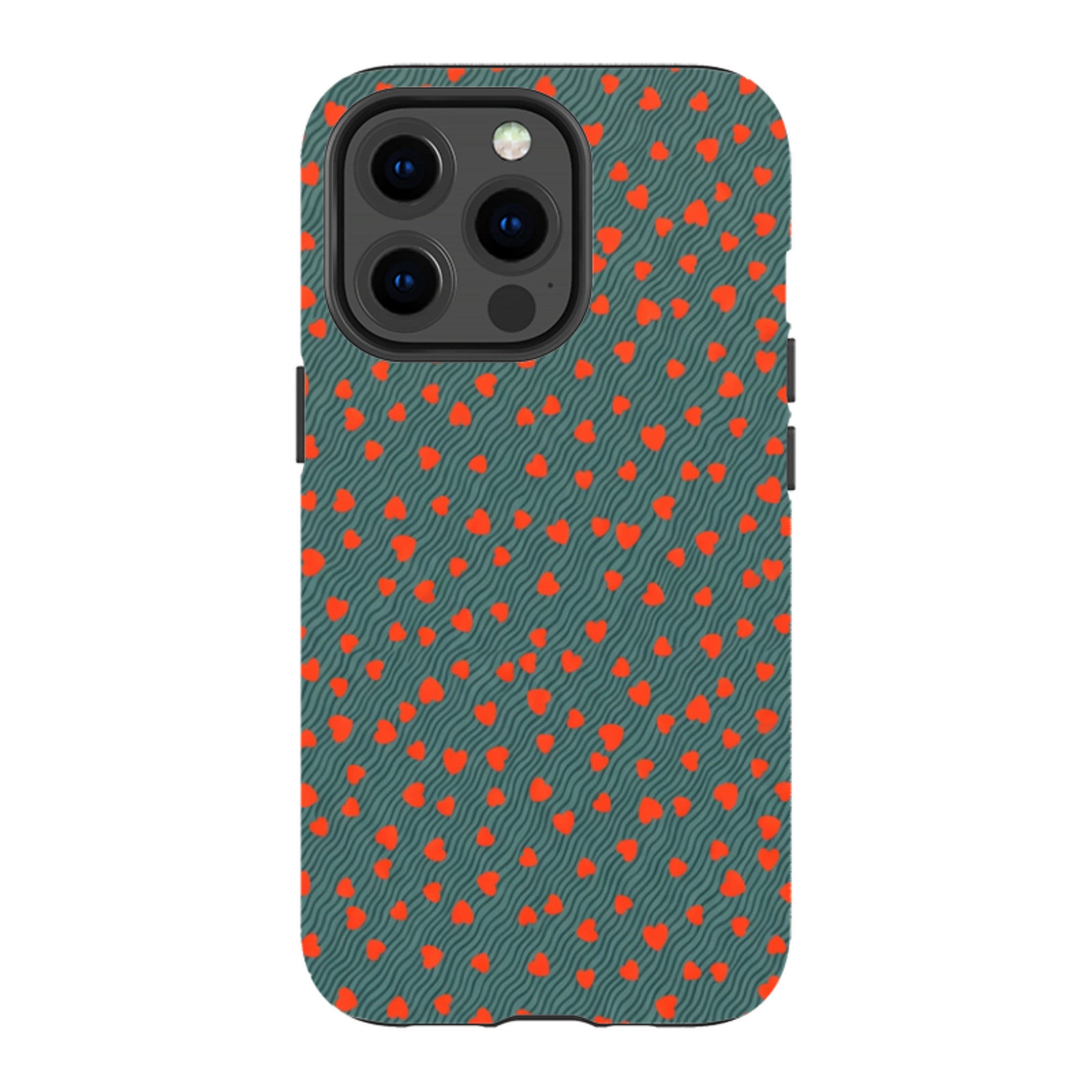 iPhone MagSafe Tough Case - Red Hearts