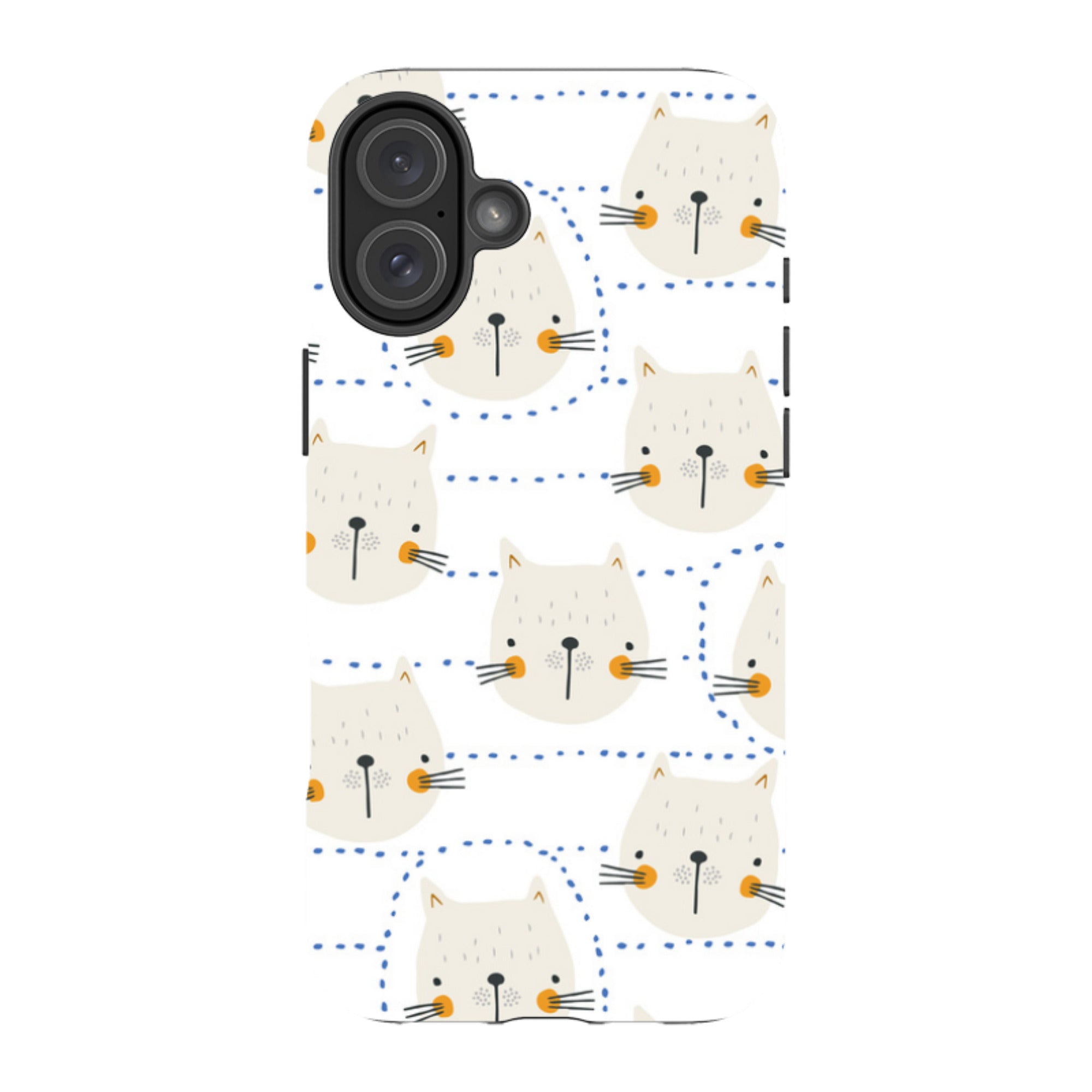 iPhone Tough Case - Cat Tiles