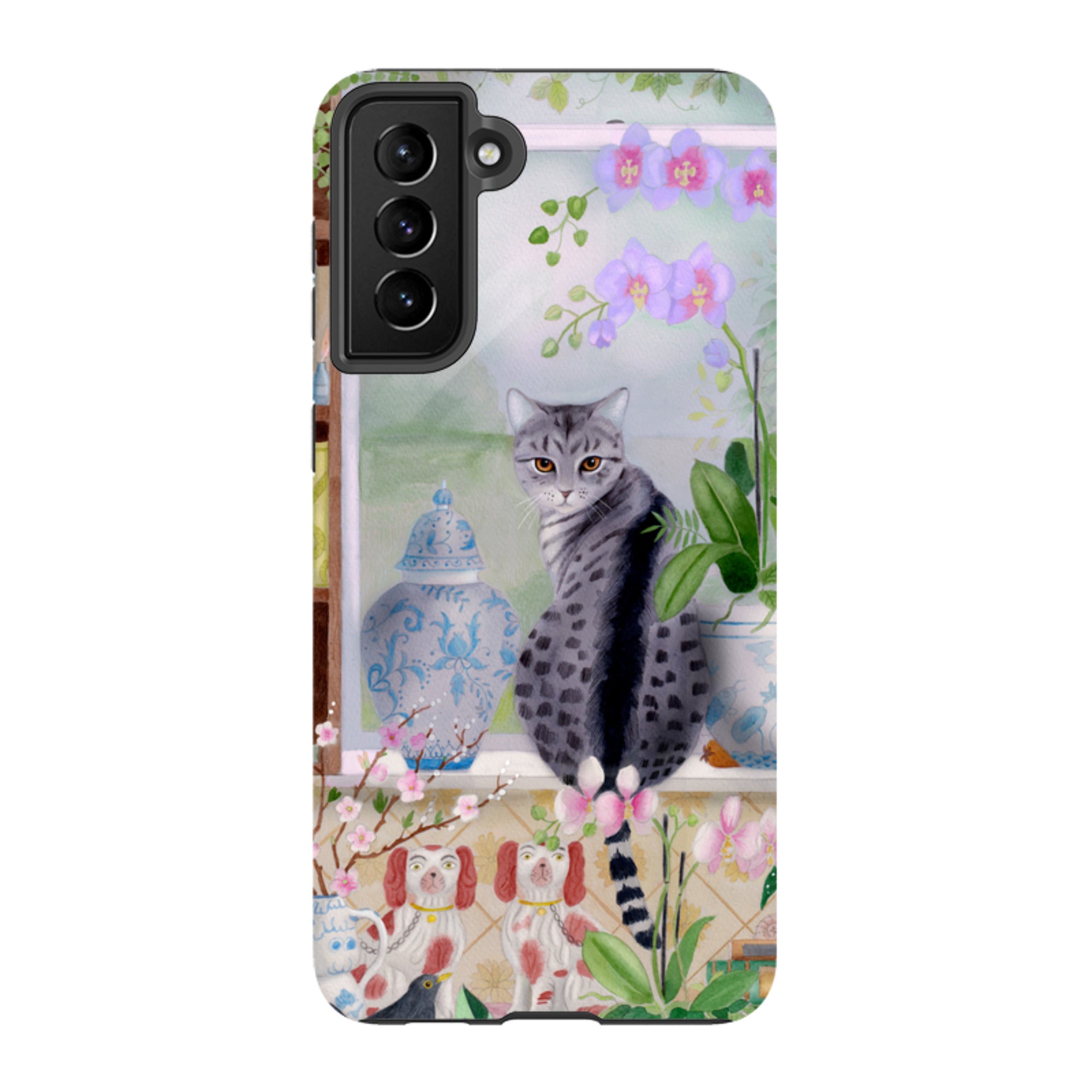 Samsung Tough Case - Cat In Window By Bex Parkin