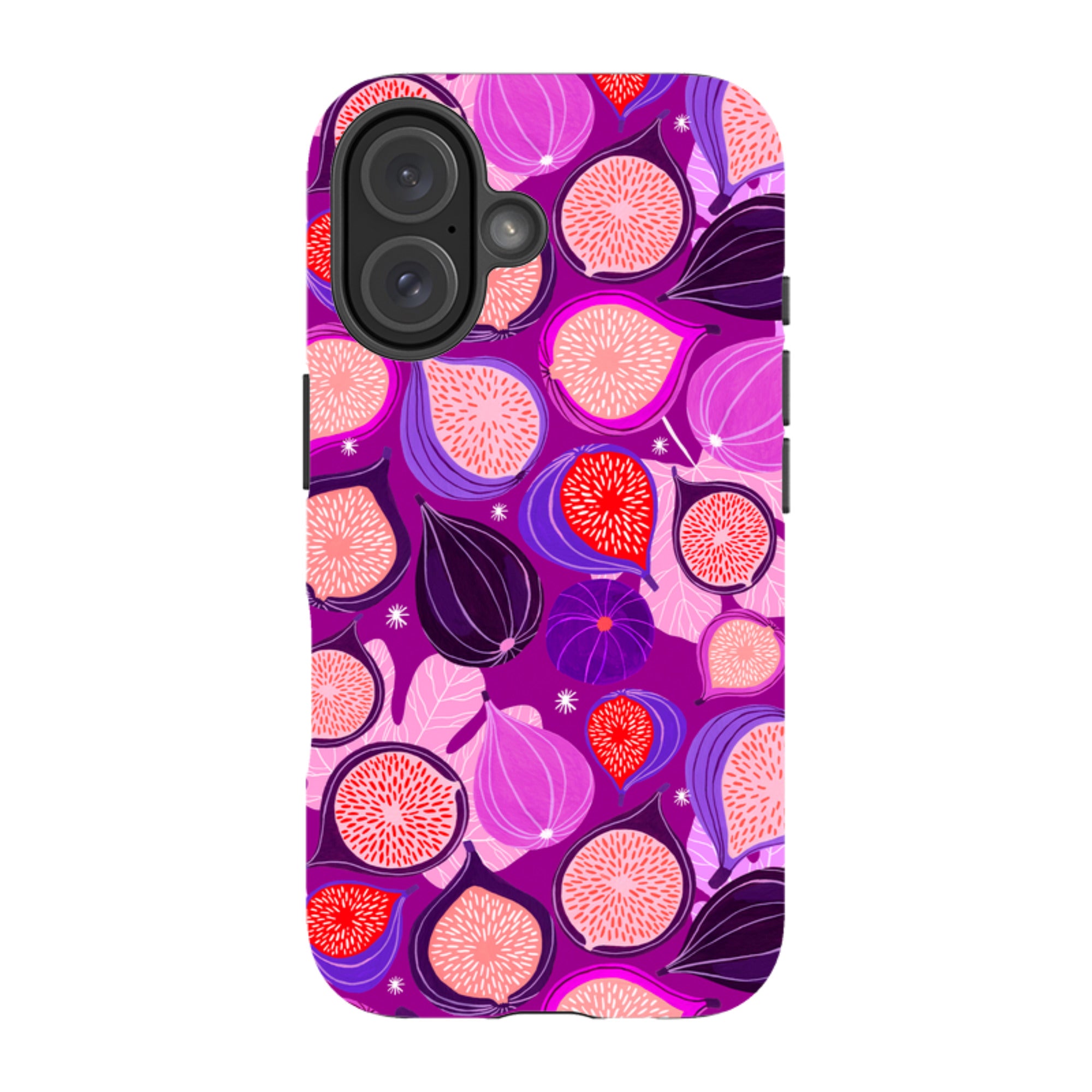 iPhone Tough Case - Ficolino Purple Pattern By Madalina Andronic