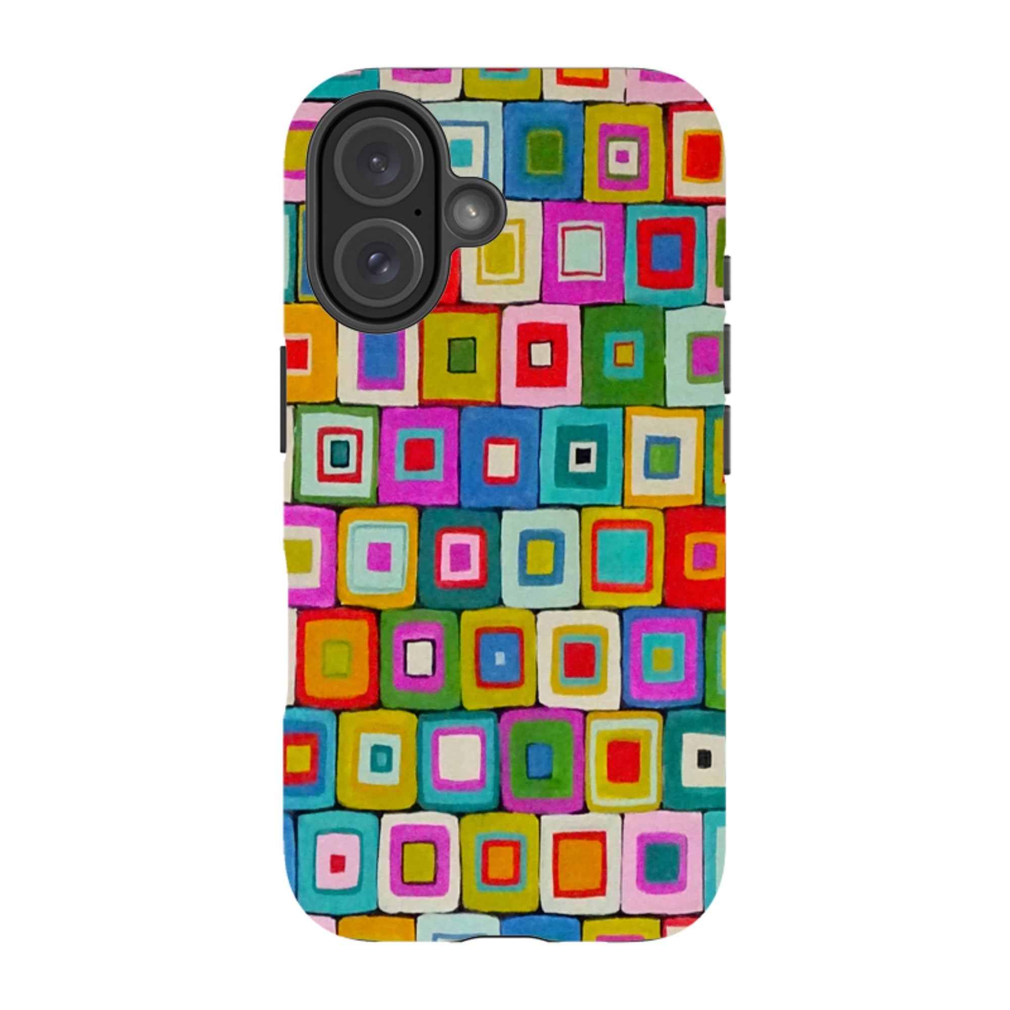 iPhone Tough Case - Atelier Blanket Squares Bright By Sarah Campbell