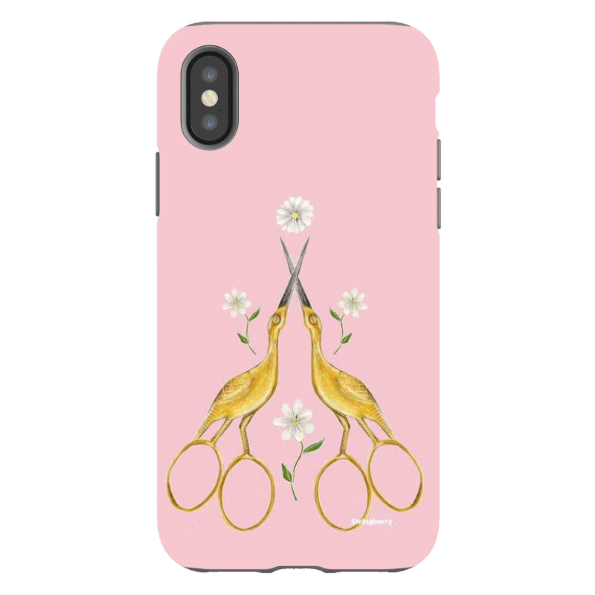 iPhone Tough Case - Heron Scissors By Catherine Rowe