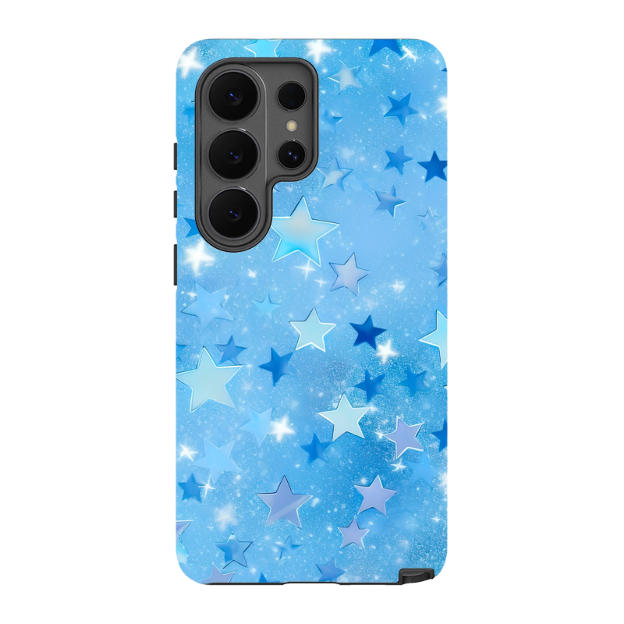 Samsung Tough Case - Blue Stars II  (Case Does Not Glitter)