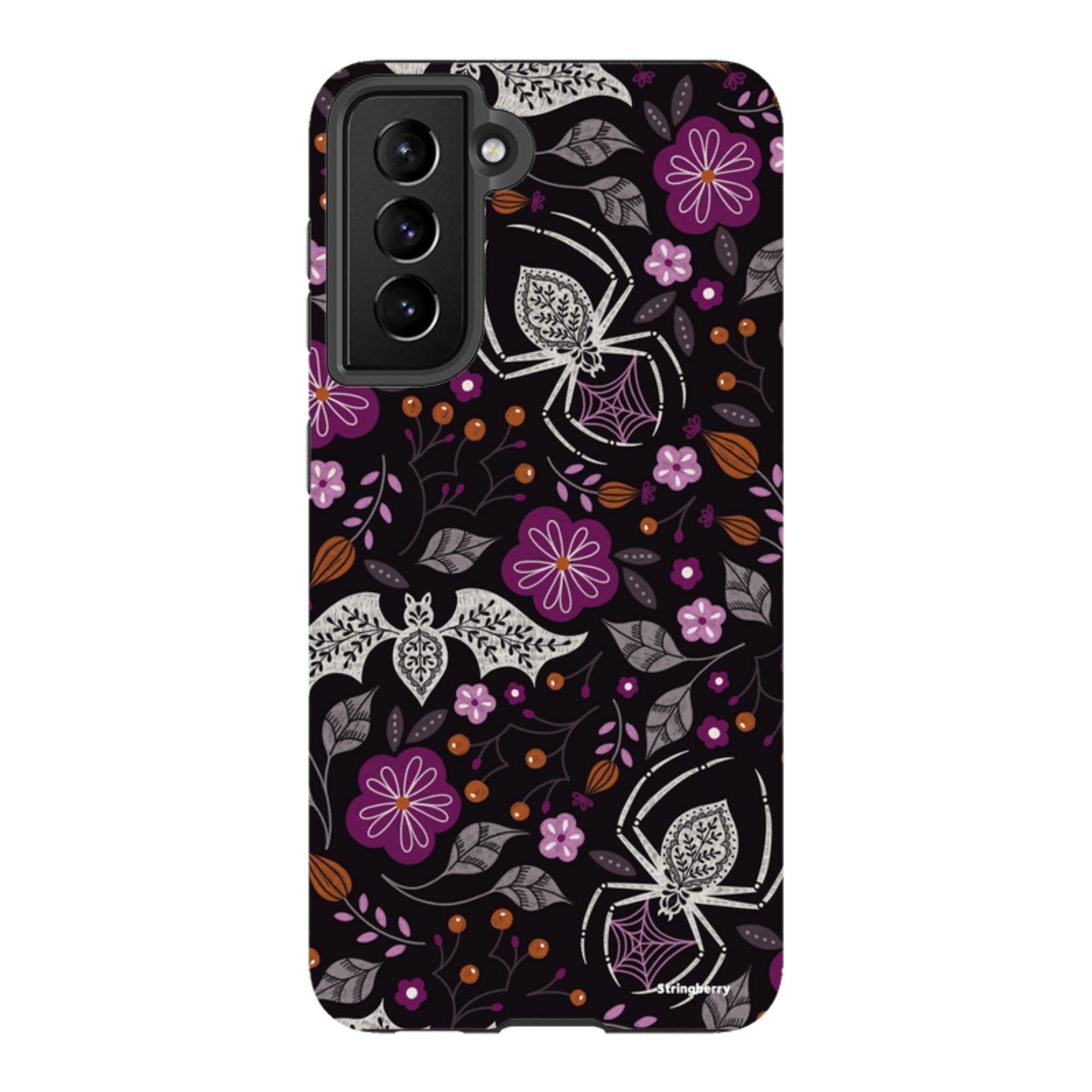 Samsung Tough Case - SpiderBat Pattern Black By Jenny Zemanek