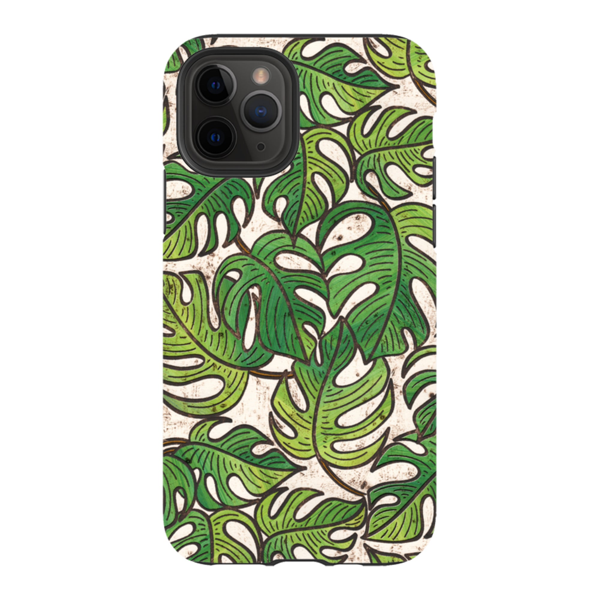 iPhone Tough Case - Green Floral 1 By Amelia Bowman