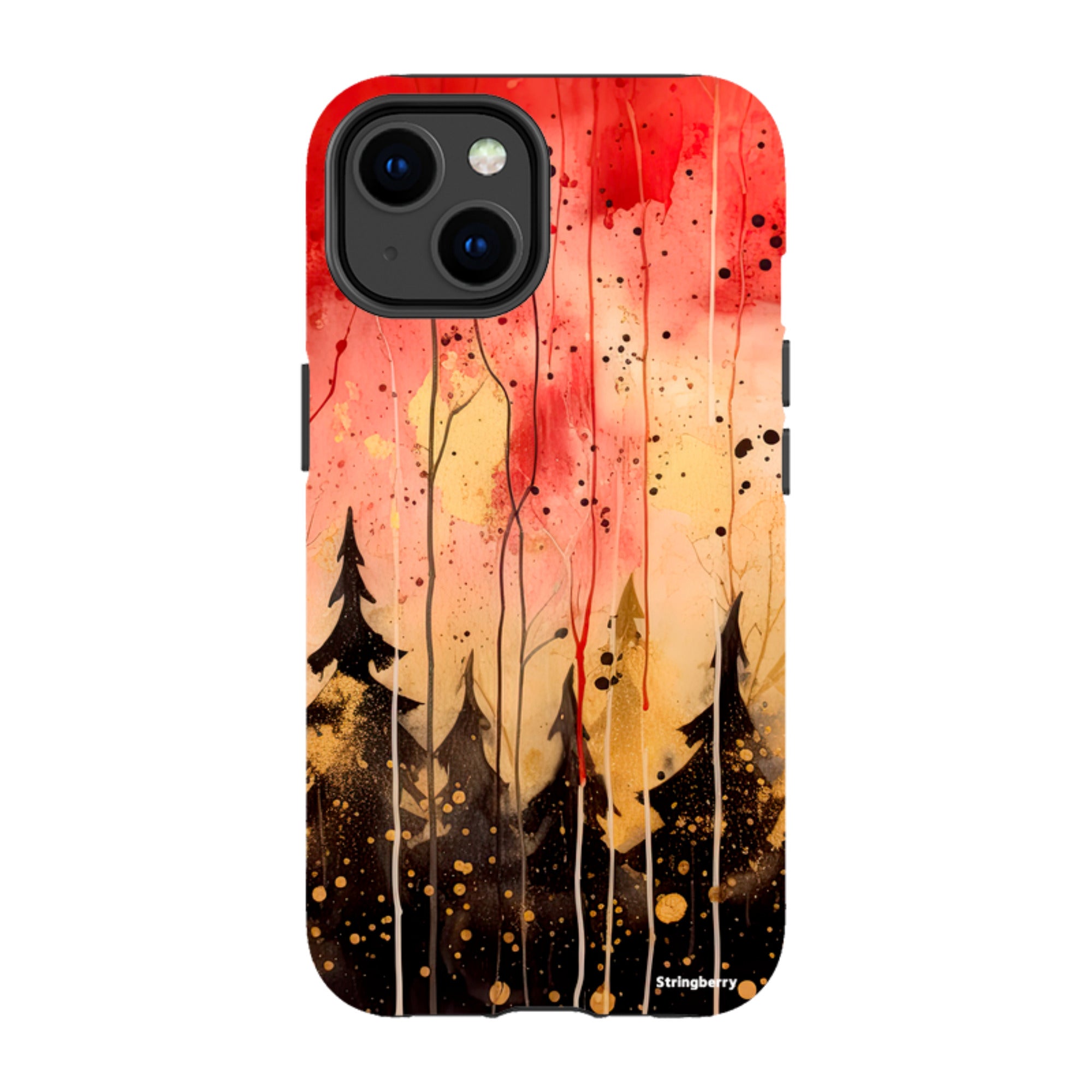 iPhone Tough Case - Watercolour Winter Forest