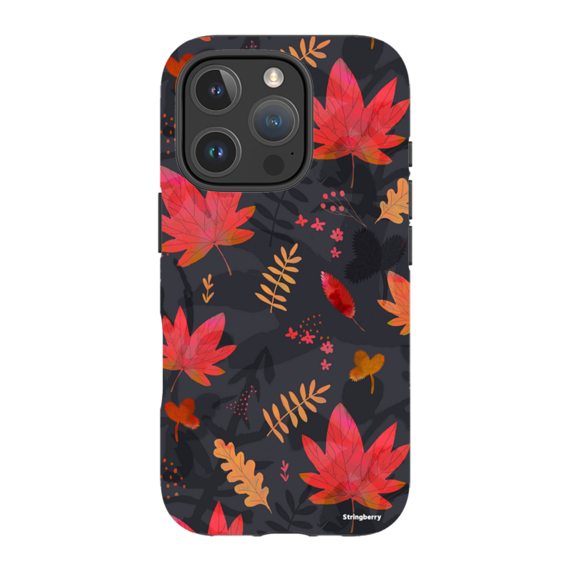 iPhone Tough Case - Autumn Leaves Dark