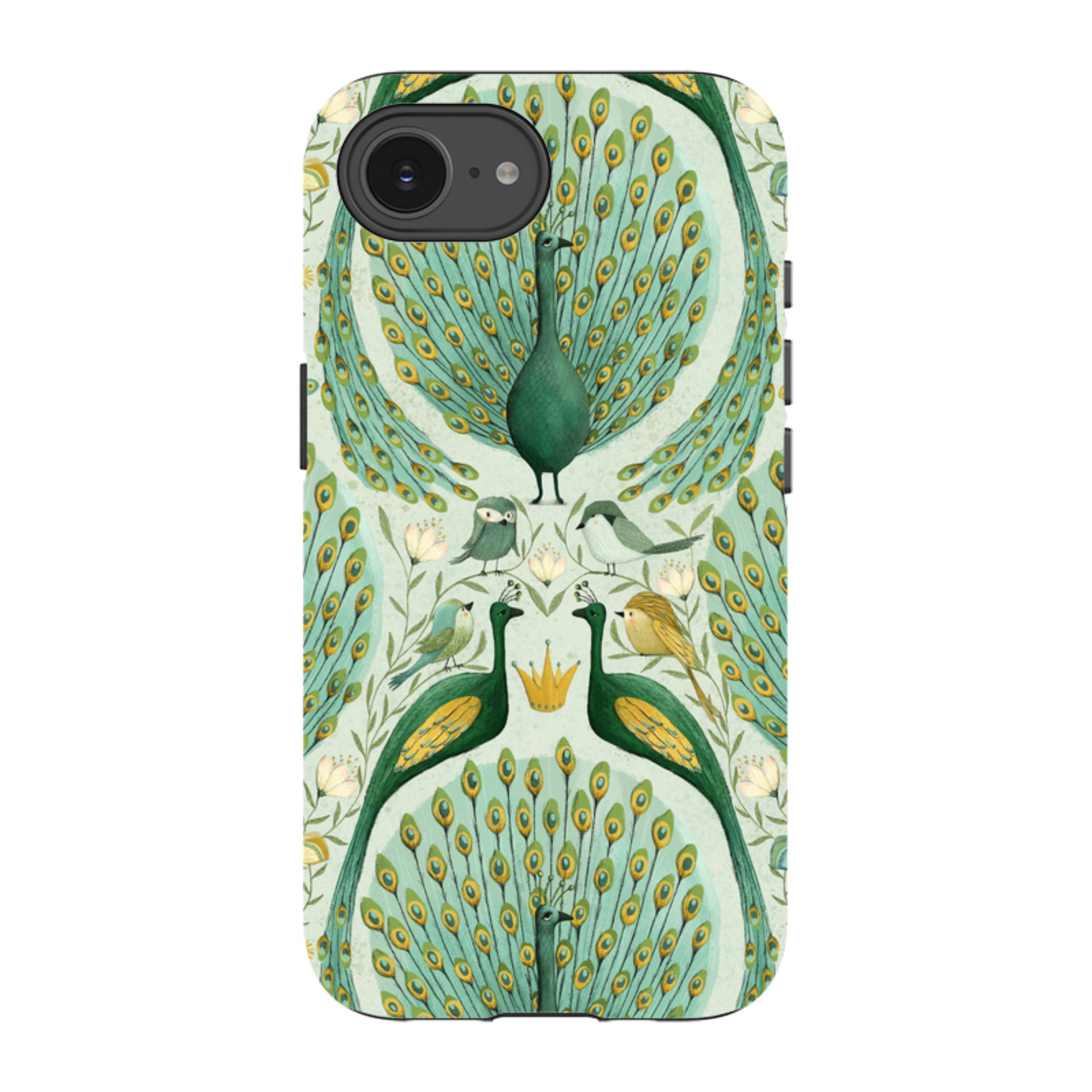 iPhone Tough Case - Peacock Pattern By Maja Lindberg