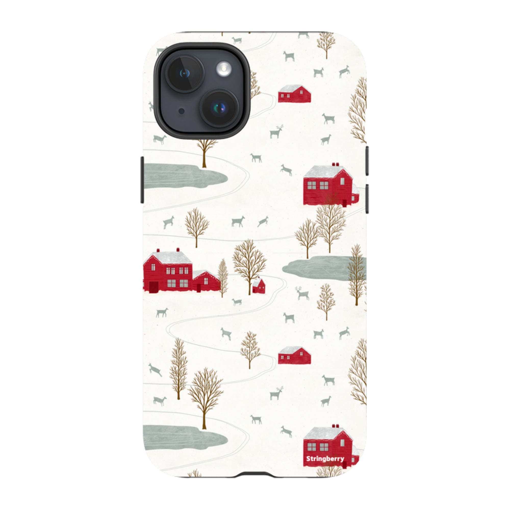 iPhone Tough Case - Winter Landscape II By Katherine Quinn