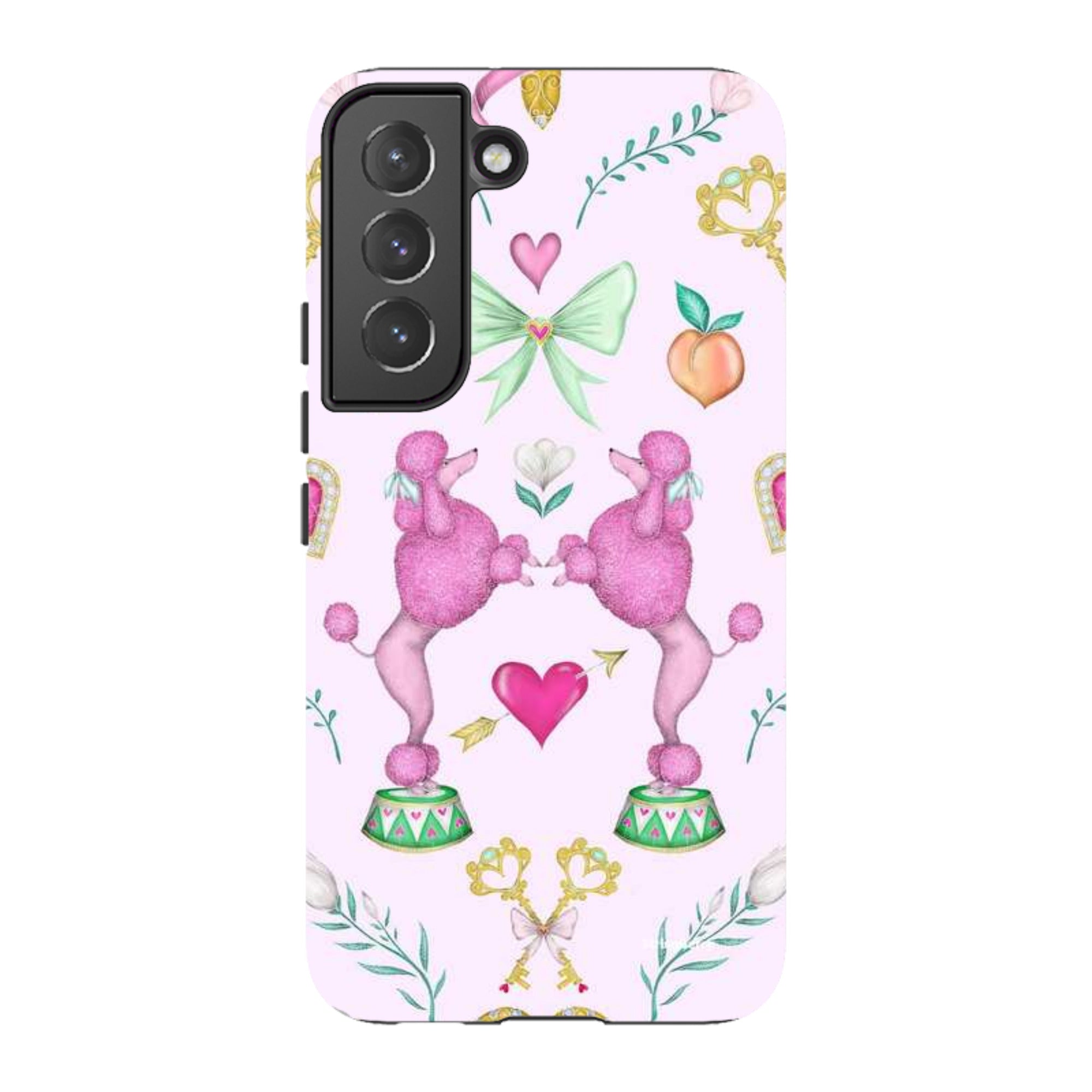 Samsung Tough Case - Pink Poodle Parlour Sugar By Catherine Rowe