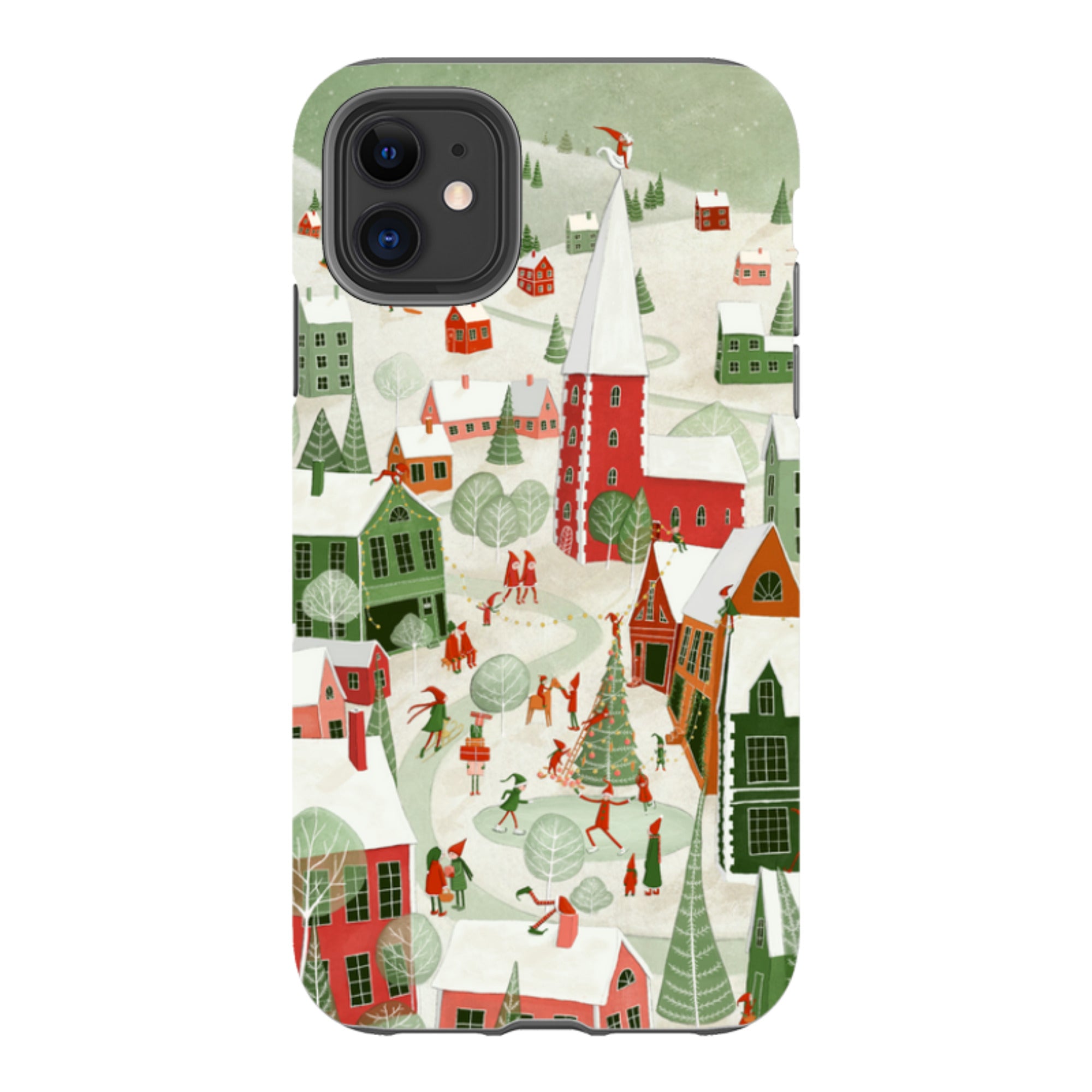 iPhone Tough Case - Christmas Town By Maja Lindberg