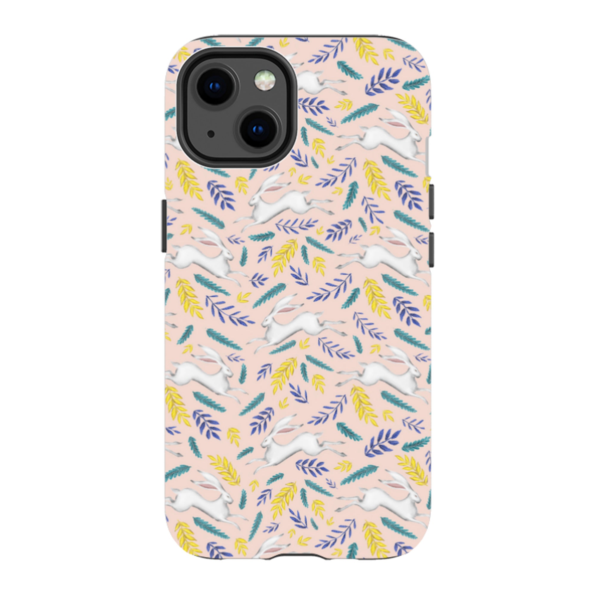 iPhone MagSafe Tough Case -  White Hare Pattern By Catherine Rowe